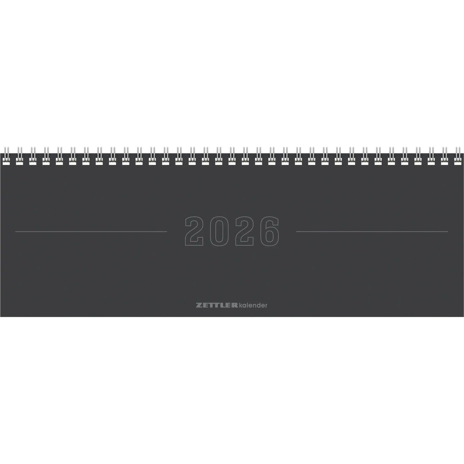 ZETTLER Querkalender Zettler Tisch-Querkalender Papyrus Grau 2026 - Wochenkalender 30 ×...