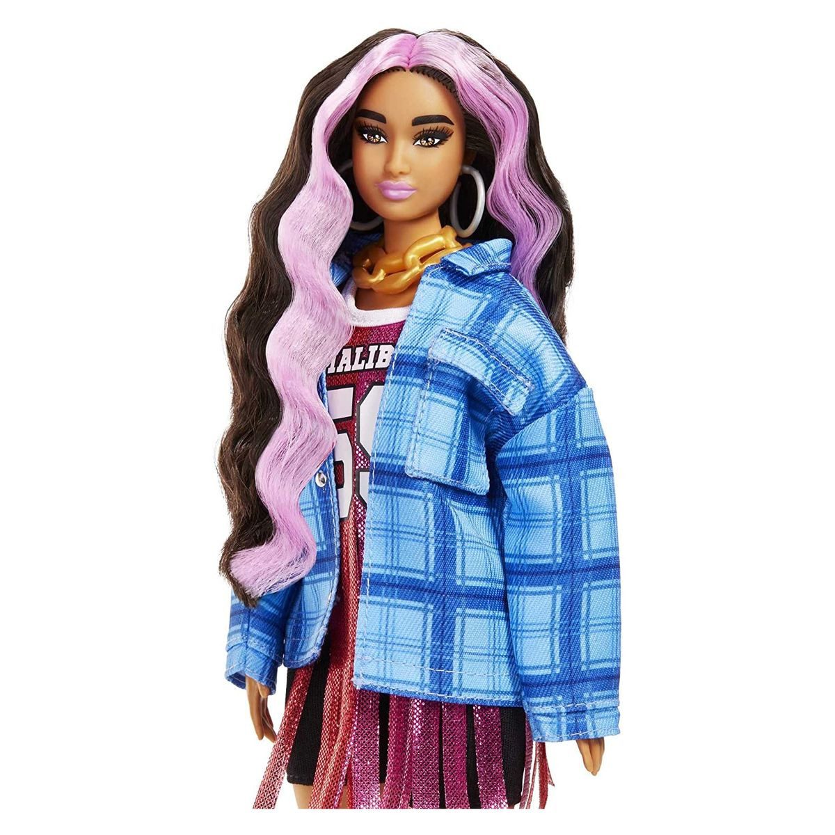 Mattel® Puppen Accessoires-Set Mattel HDJ46 - Barbie - Extra - Puppe mit Styling-Zubehör und Tier