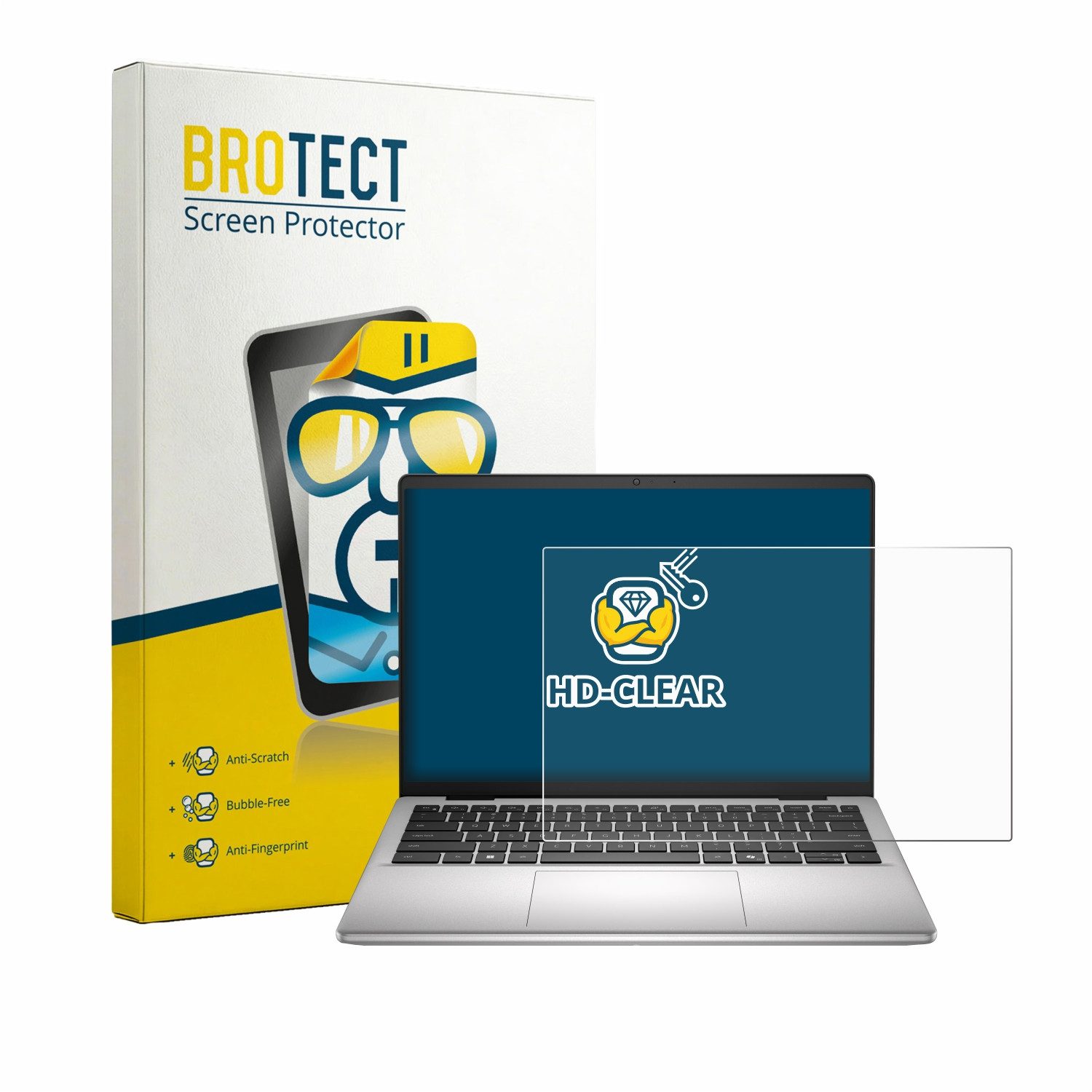 BROTECT Displayschutzfolie Schutzfolie für Dell Dell Pro 14 Essential, Displayschutz Schutz Folie Klar Transparent