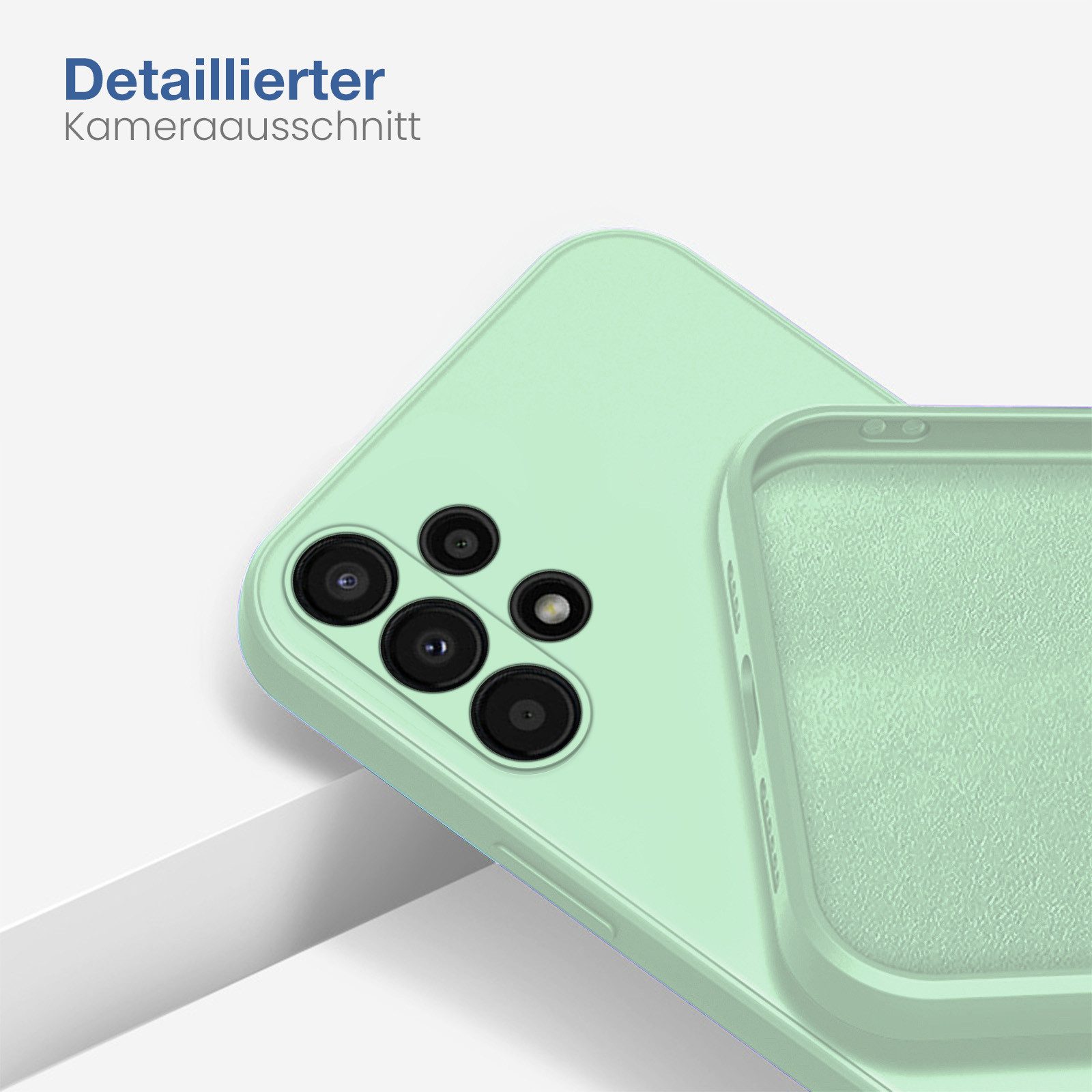 Tec-Expert Handyhülle SoftGrip Cover Hülle für Samsung Galaxy A13, Handy Case Bumper integrierter Kameraschutz flexibel – Bild 3 von 5