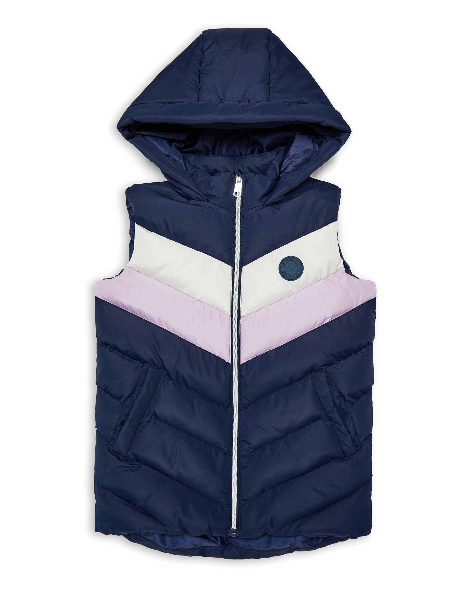 Vampy Threadgirls Steppweste with THB Gillet badge Hooded detail