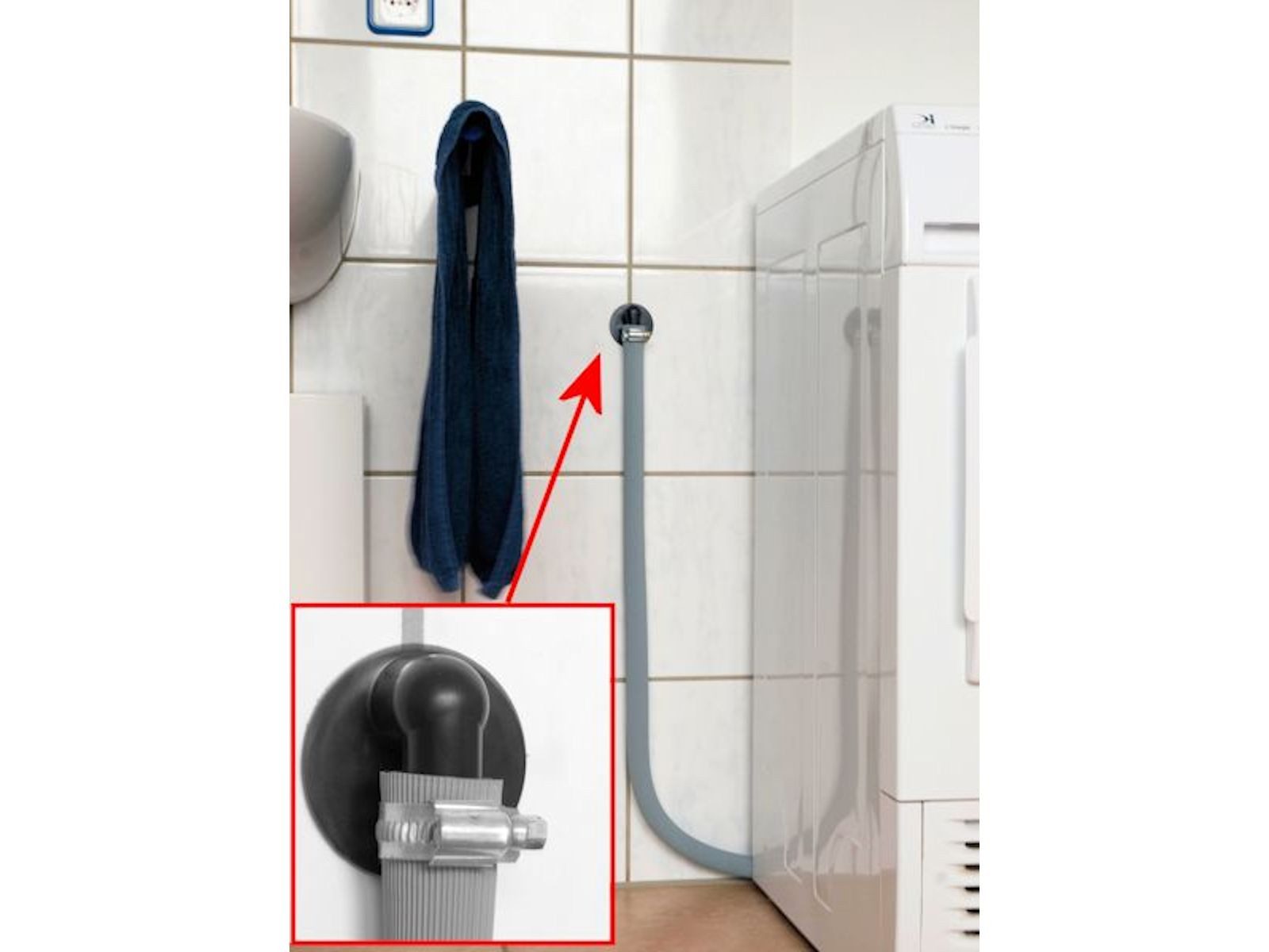 Airfit GmbH & Co. KG Ablaufrohr Schlauchnippel, 90° gewinkelt DN 40 für Schlauch von 18 bis 21,7 mm