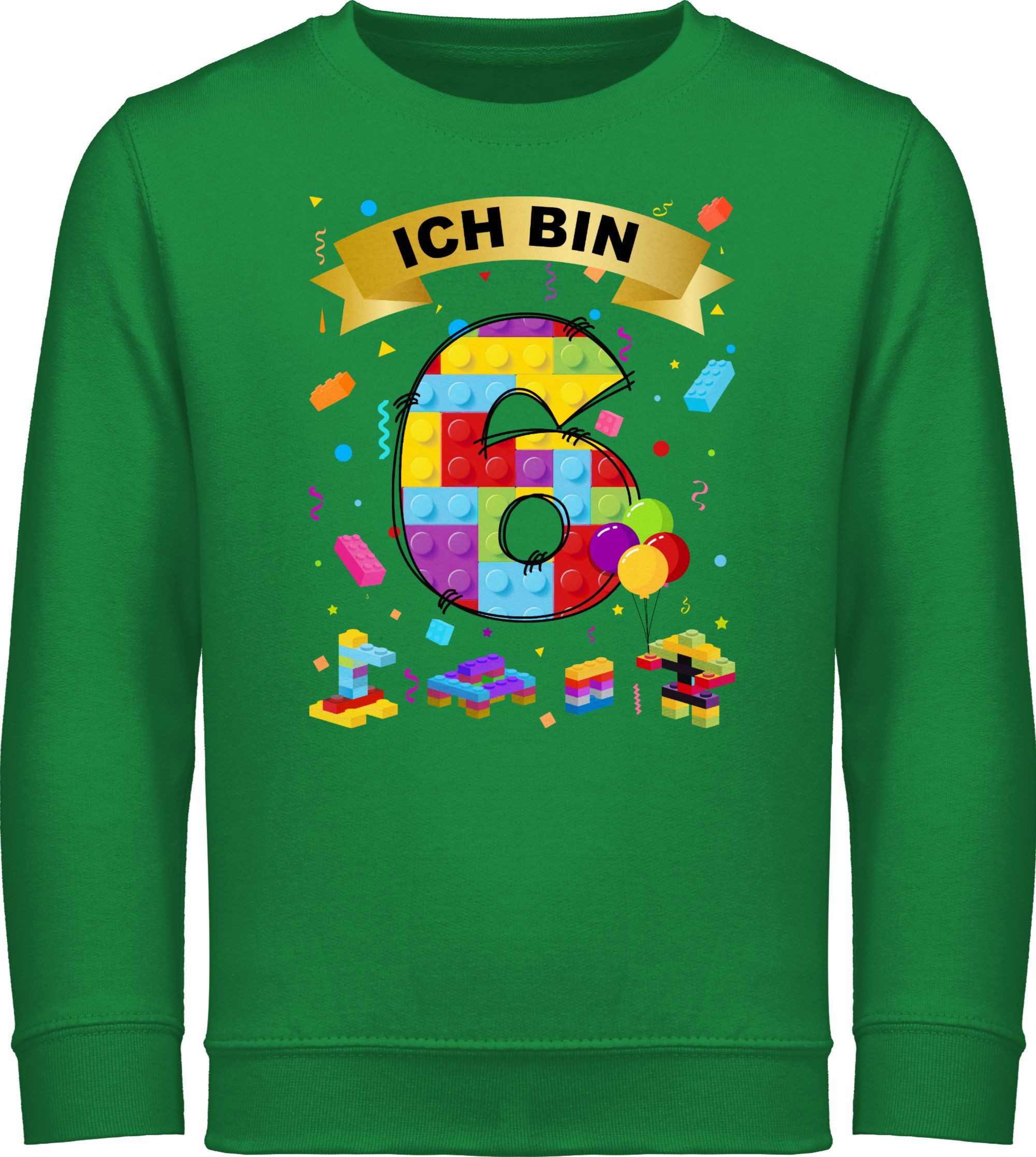 Sweatshirt Ich bin 6 Bausteine