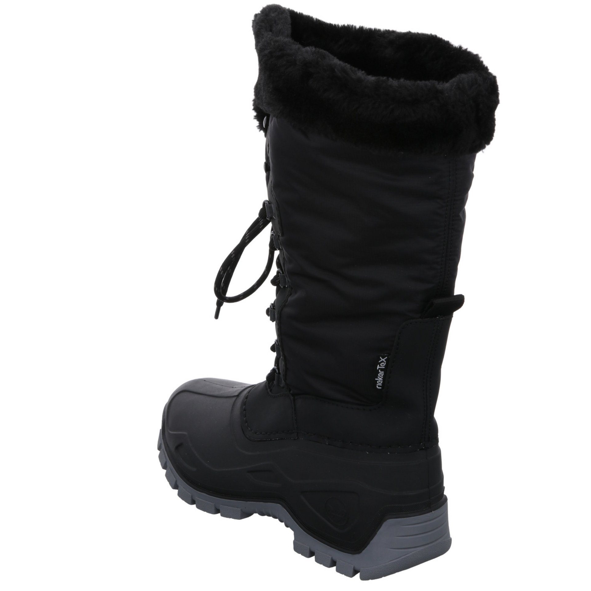 Freizeit Schuhe Snowboots Damen schwarz/schwarz/nero Boots Winter Synthetikkombination Rieker Snowboots