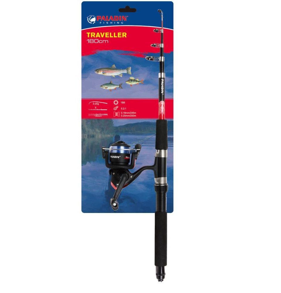 Aalrute Paladin Angelset Forelle Barsch Länge: 180 cm