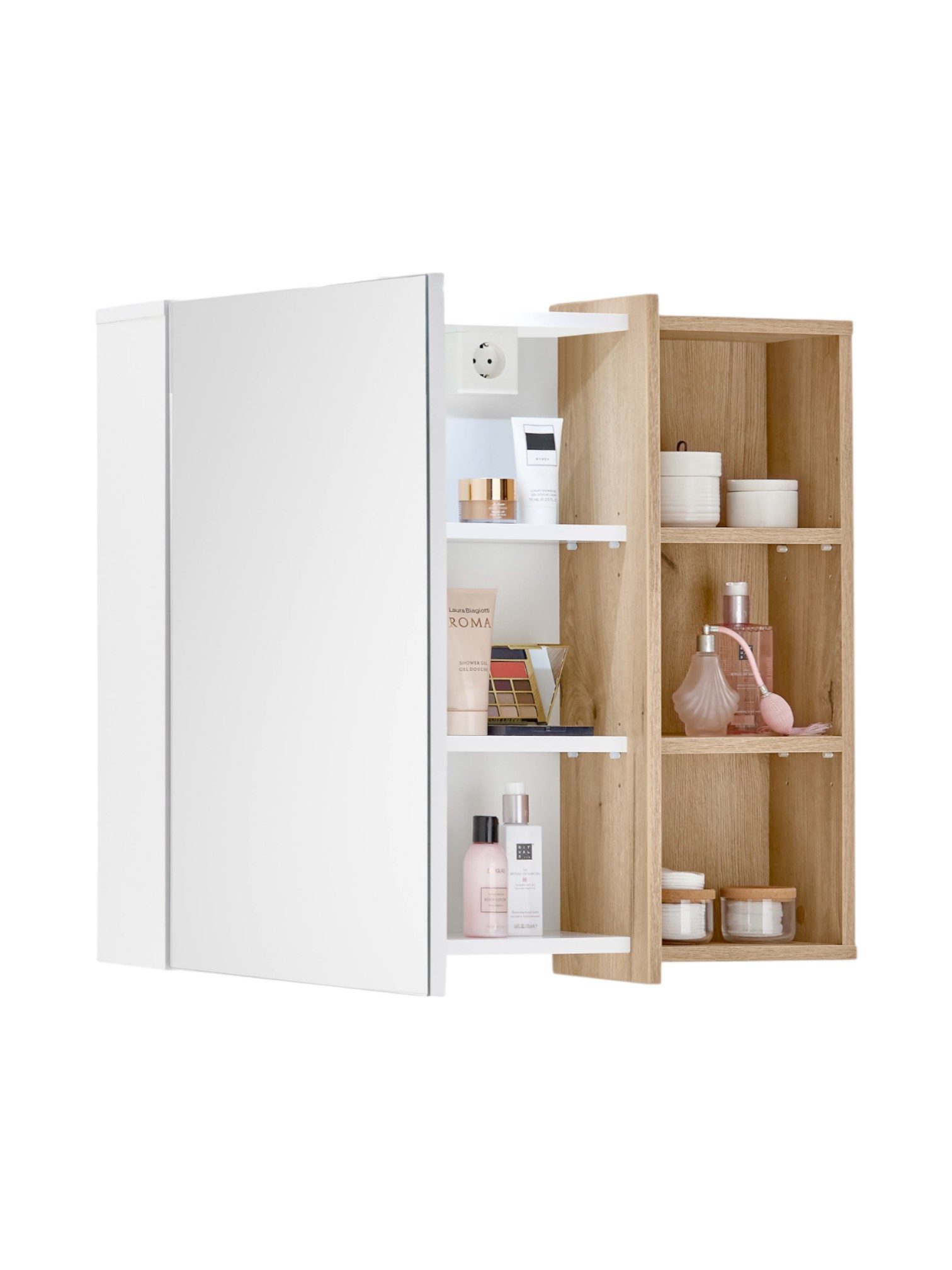 moebel-dich-auf Badezimmerspiegelschrank MESSINA (Badezimmerschrank Badrega günstig online kaufen