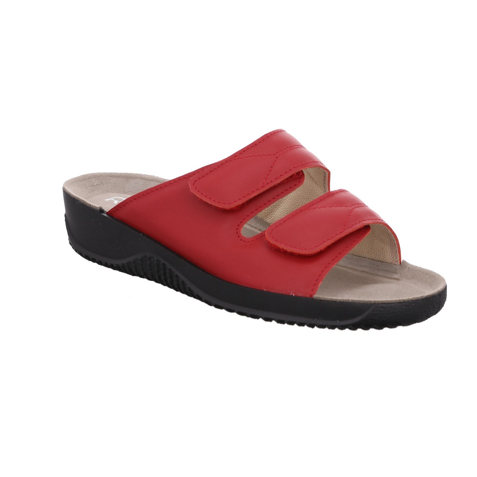 Rohde Soltau-40 Pantolette Komfortschuh, Klettschuh mit Keilabsatz