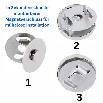 Magnet Magnetverschluss Tasche groß, hält ca. 2 kg Magnetknöpfe, Ø 18 mm (10-St)