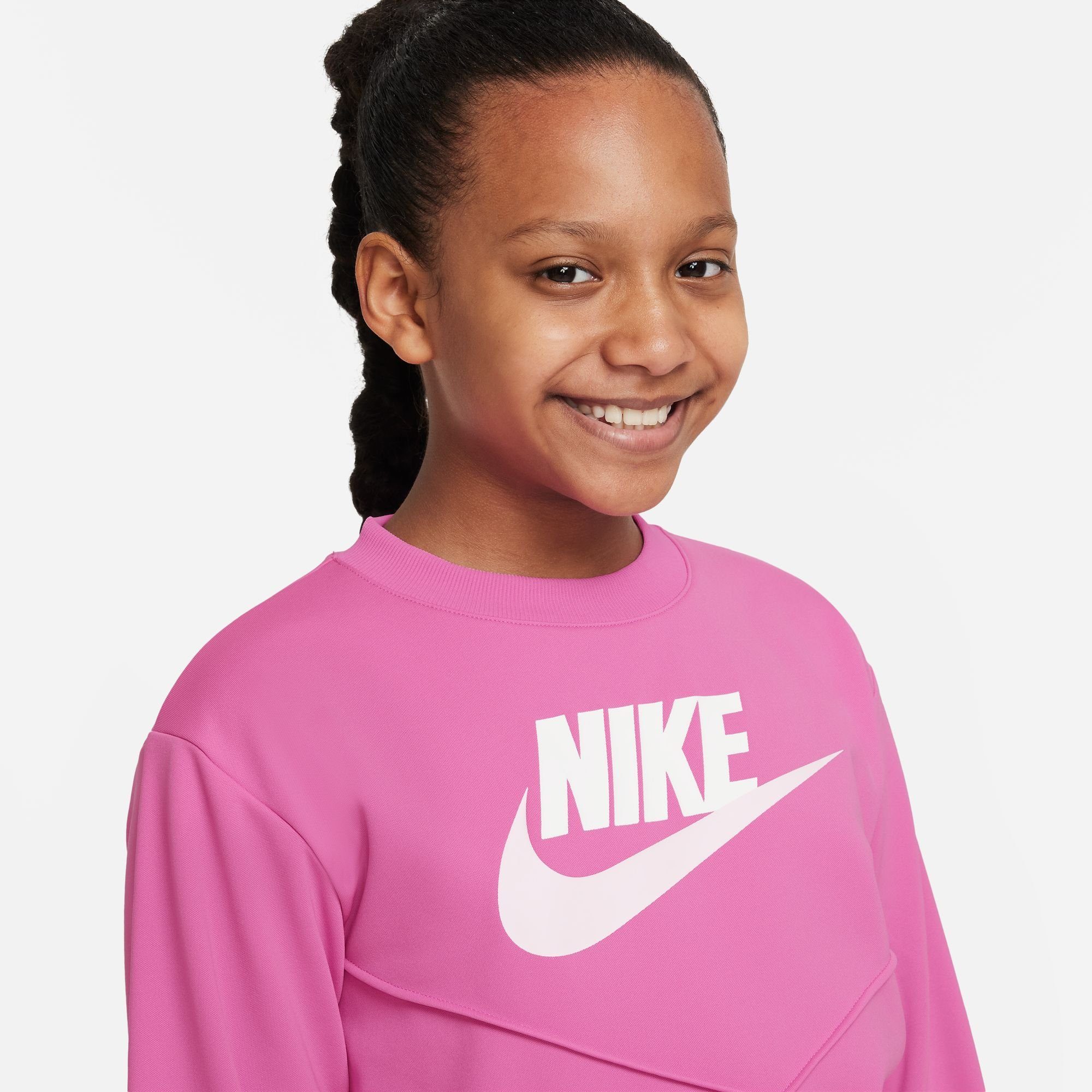 BIG KIDS' PLAYFUL Sportswear Trainingsanzug Nike PINK/WHITE/WHITE TRACKSUIT