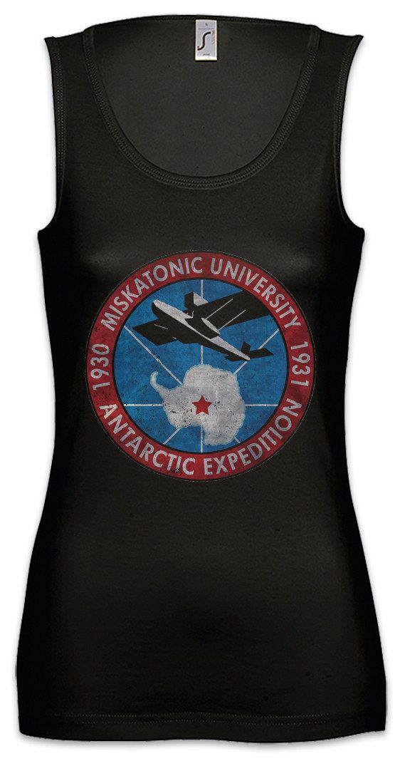 Tanktop Miskatonic Cthulhu Ärmelloses Damen T-Shirt 1930 Antarctic Expredition