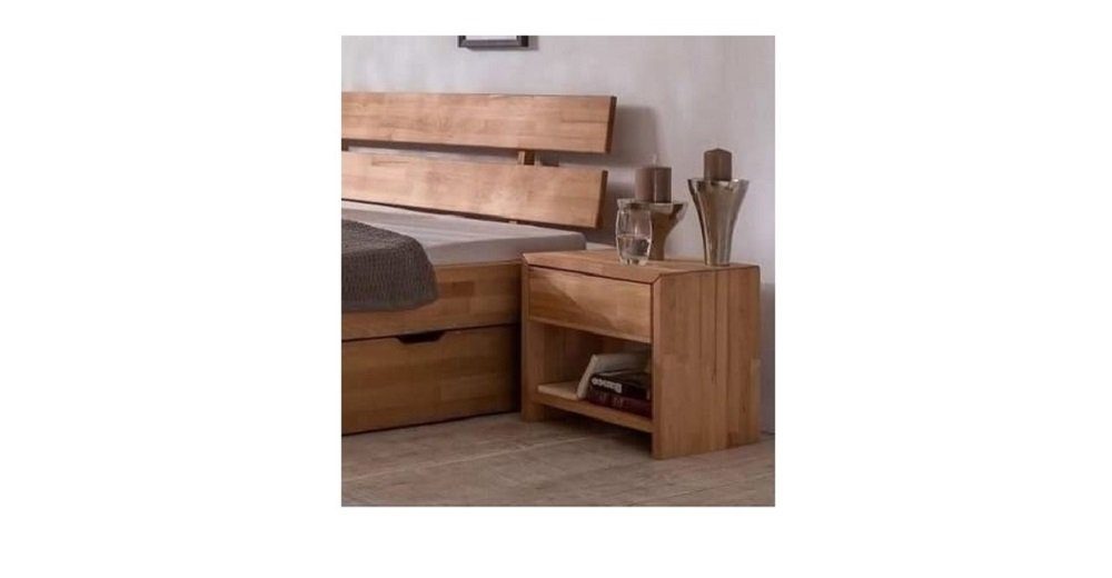 Meble Stolrus Schlafzimmer-Set Nachtkommode Nachtschrank JUDITH / SOFIE Kernbuche massiv geölt, Kernbuche massiv, robust – Bild 3 von 3