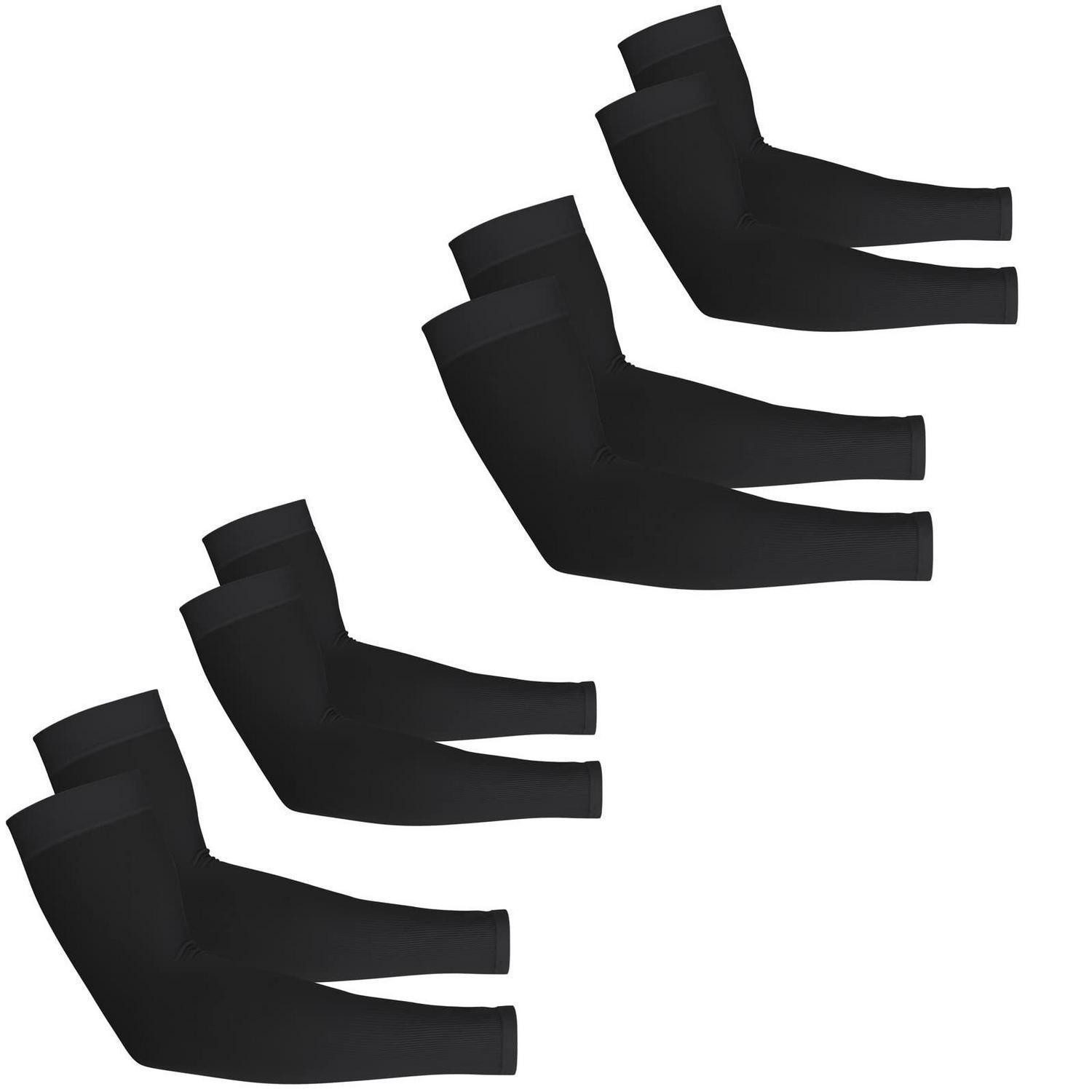 LuxusKollektion Armlinge Armstulpen UV-Schutz UPF 50 Kühl Schwarz