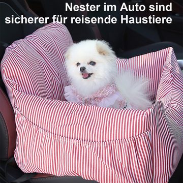 Welikera Hunde-Autositz Haustier-Autositz, abnehmbar Waschbar Geeignet für Katzen und Hunde