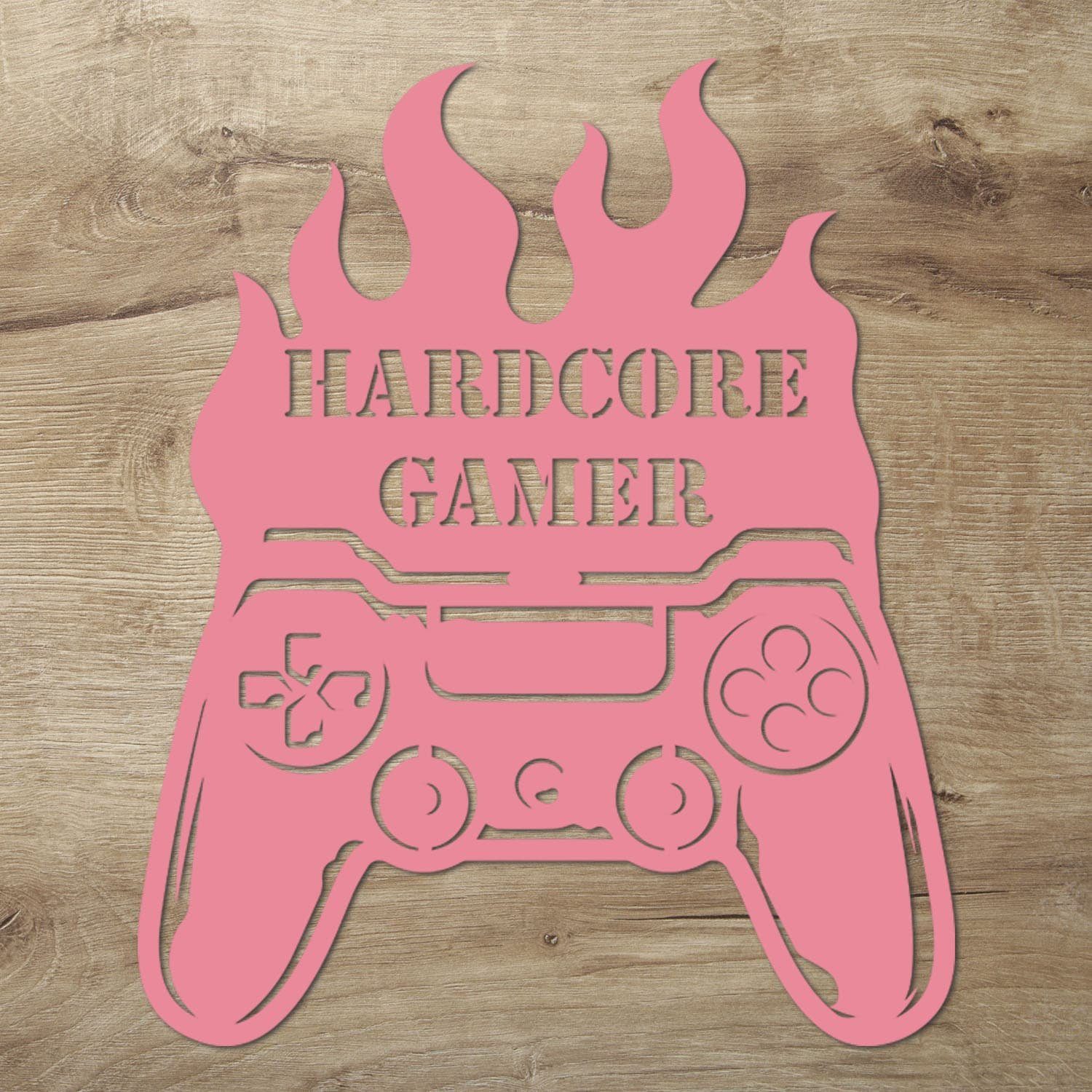 Namofactur LED Dekolicht RGB LED Hardcore Gamer Wand Zimmer Deko, LED fest integriert, RGB Farbwechsel