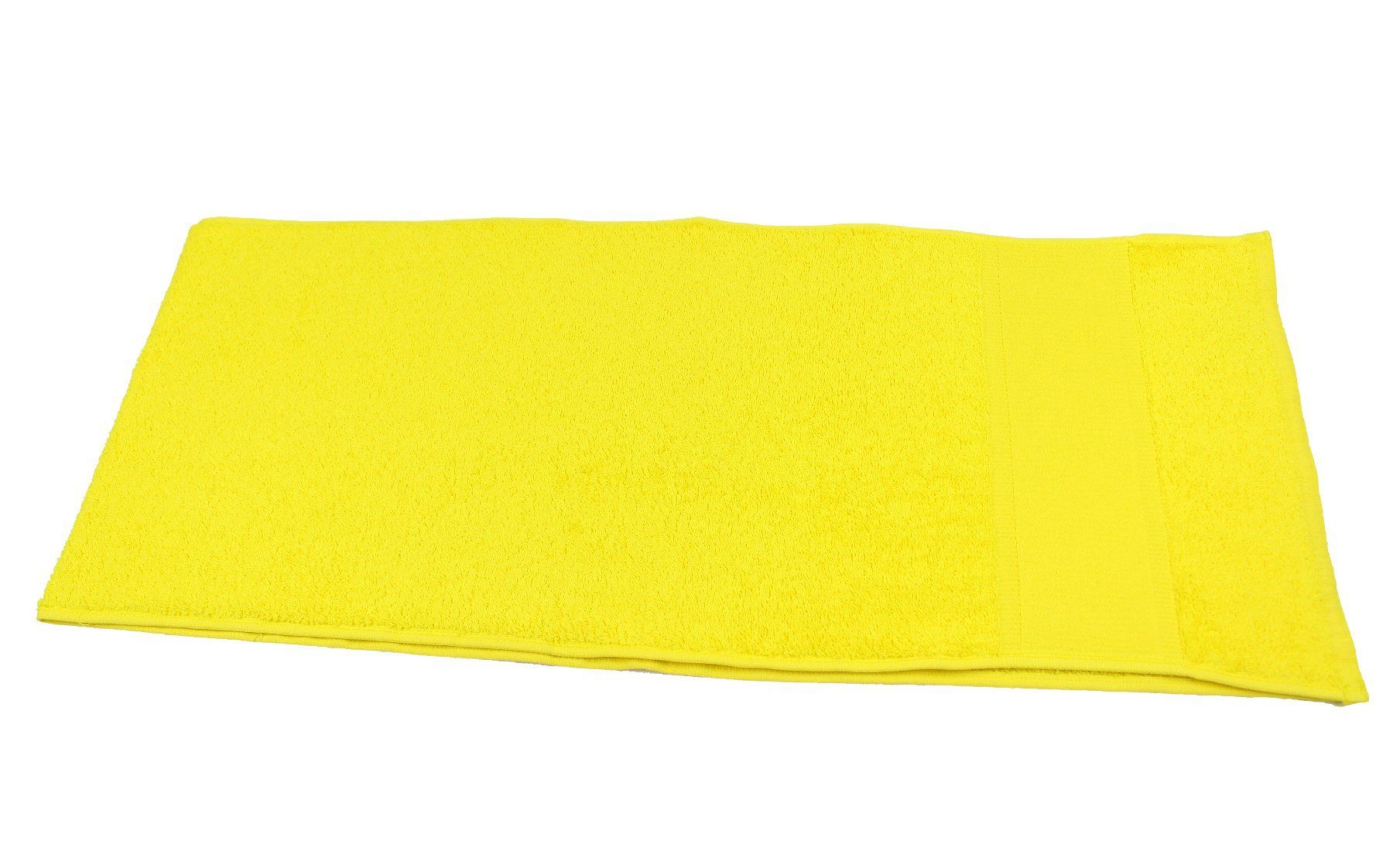 Schweißtuch, und saugfähig Sporthandtuch schnell trocknend Sensepura gelb, Fitnesstuch Frottee Frottee (1-St),