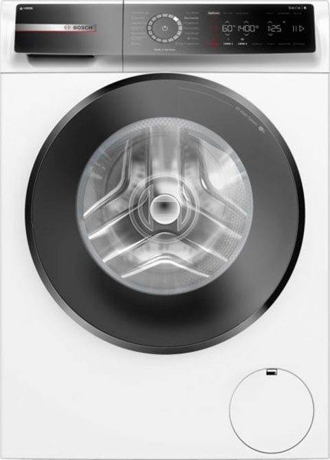 BOSCH Waschmaschine Serie 8 WGB244A40, 9 kg, 1400 U/min, Iron Assist, automatische Waschmitteldosierung i-Dos, Home Connect