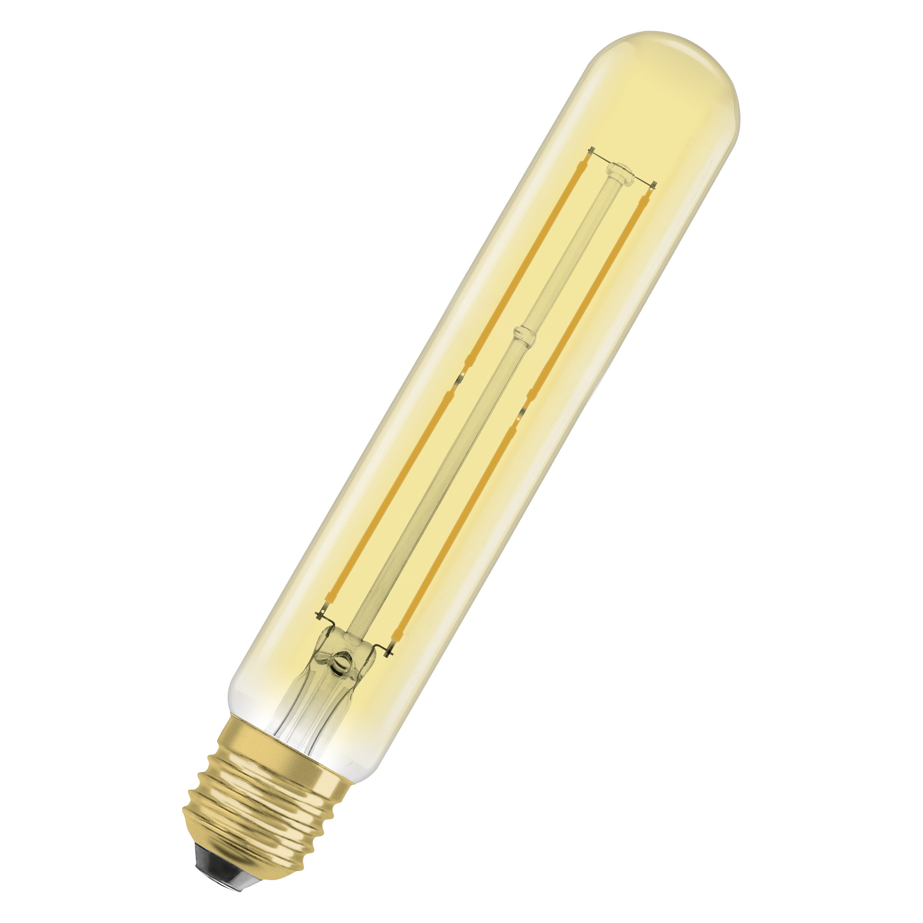 Ledvance LED-Leuchtmittel Vintage 1906 Tubular 35 Filament 4W 820 Gold E27, E27, 1 St., Warm Comfort Light, Geringerer Energieverbrauch als Glüh- oder Halogenlampen