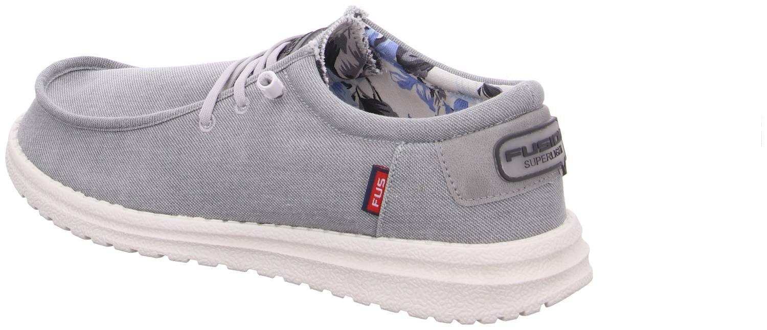 Fusion Fusion Jack Lt Grey Washed Canvas Slipper