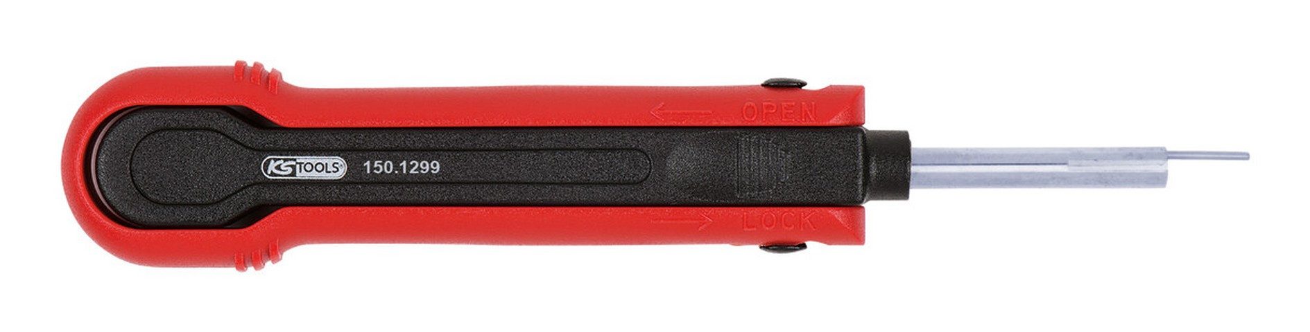 KS Tools Montagewerkzeug, L: 13.9 cm, Für Flachstecker/Flachsteckhülsen 0,8 mm, 1,5 mm (Delphi Ducon)