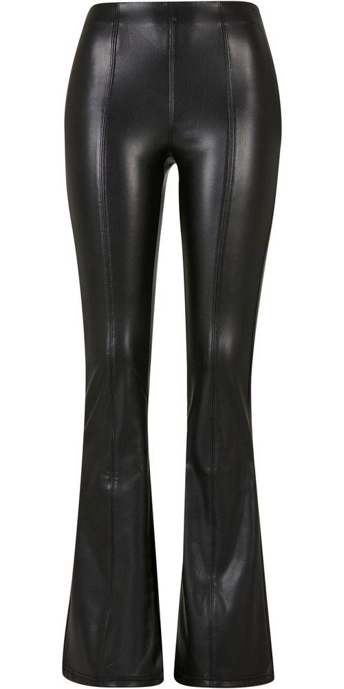 Lederhose Urban Classics Damen Ladies Synthetic Leather Flared Pants