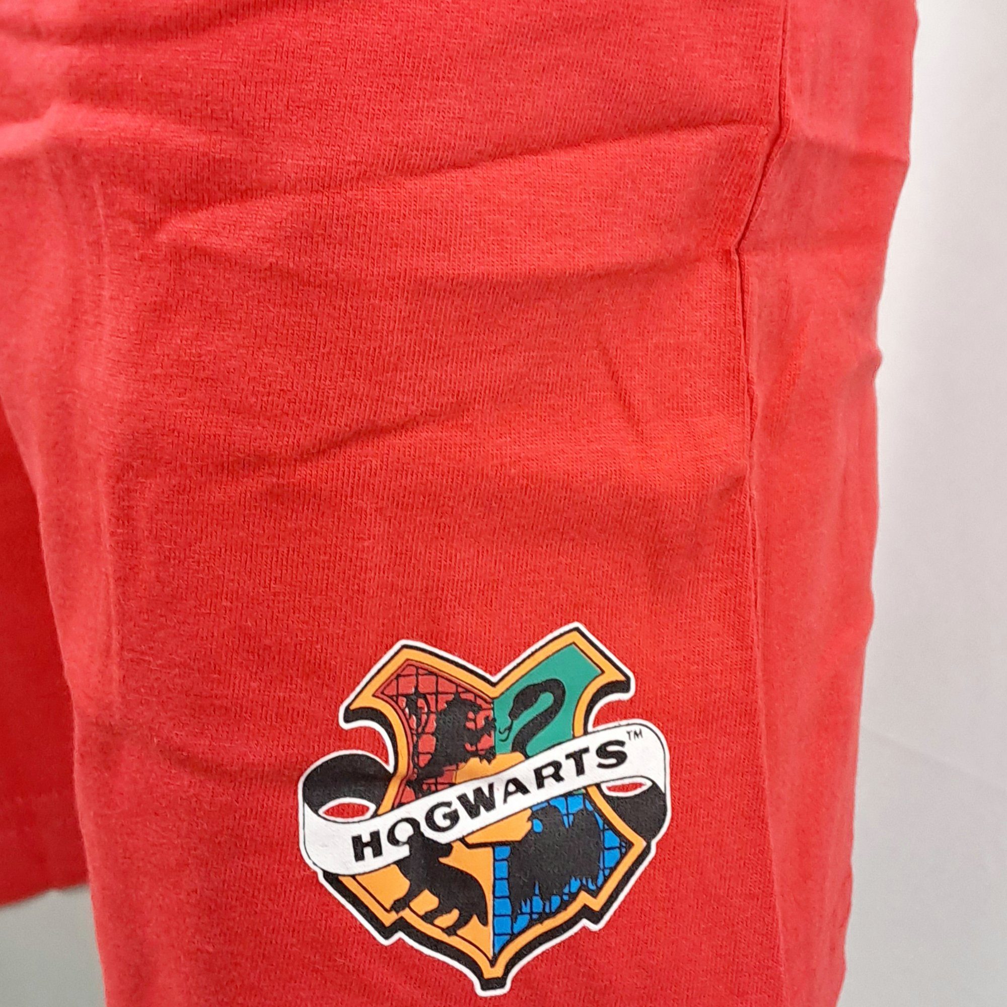 Harry Potter Schlafanzug Harry Potter Hogwarts Jugend kurzarm Pyjama Gr. 134 bis 164, 100% Baumwolle