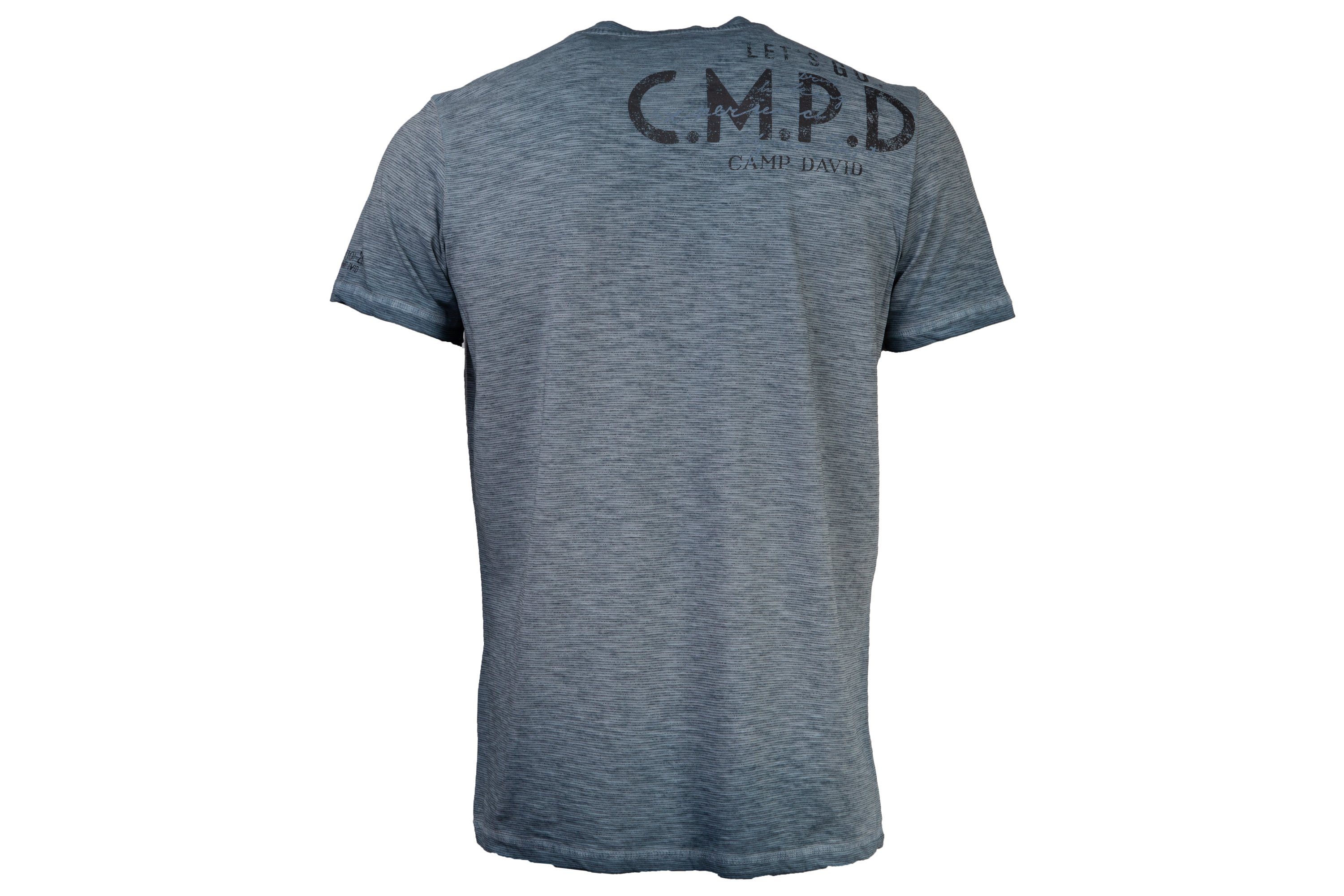 CAMP DAVID T-Shirt mit Schriftzügen