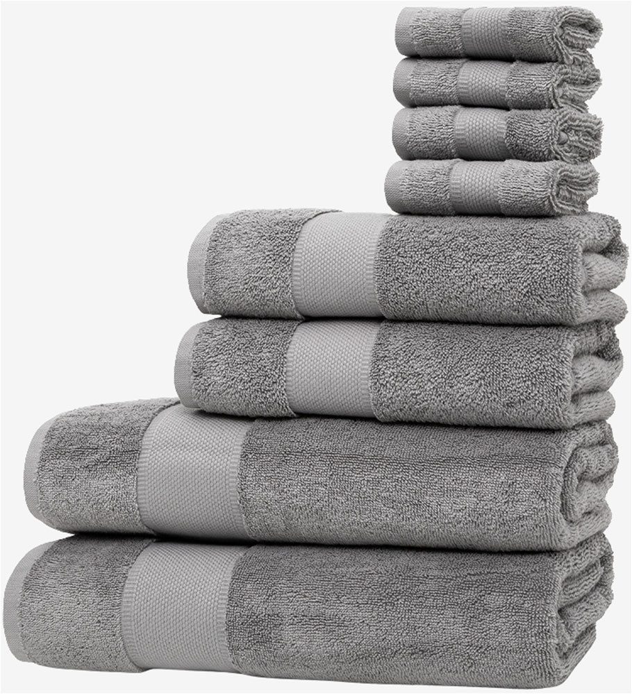 Wolkenfeld Handtuch Set Premium Low-Twist Baumwolle 550 g/m² – 8-teilig mit günstig online kaufen
