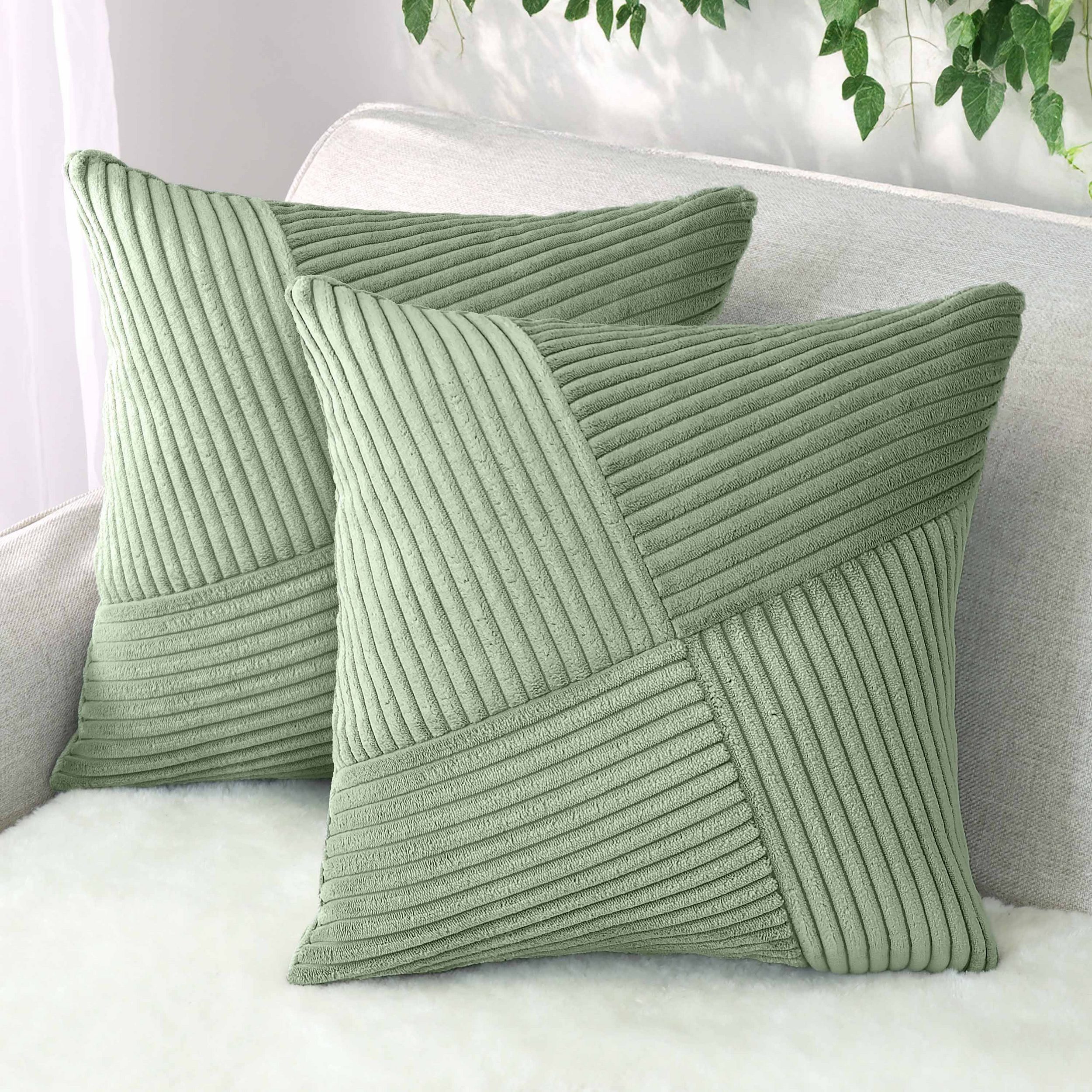 Amilian Dekokissen mit Füllung und Kissenbezug - 2er Set - Zierkissen, Sofakissen, Kissen, (2 Stück), 40x40 cm, Kuschelkissen, Kopfkissen mit Kissenfüllung