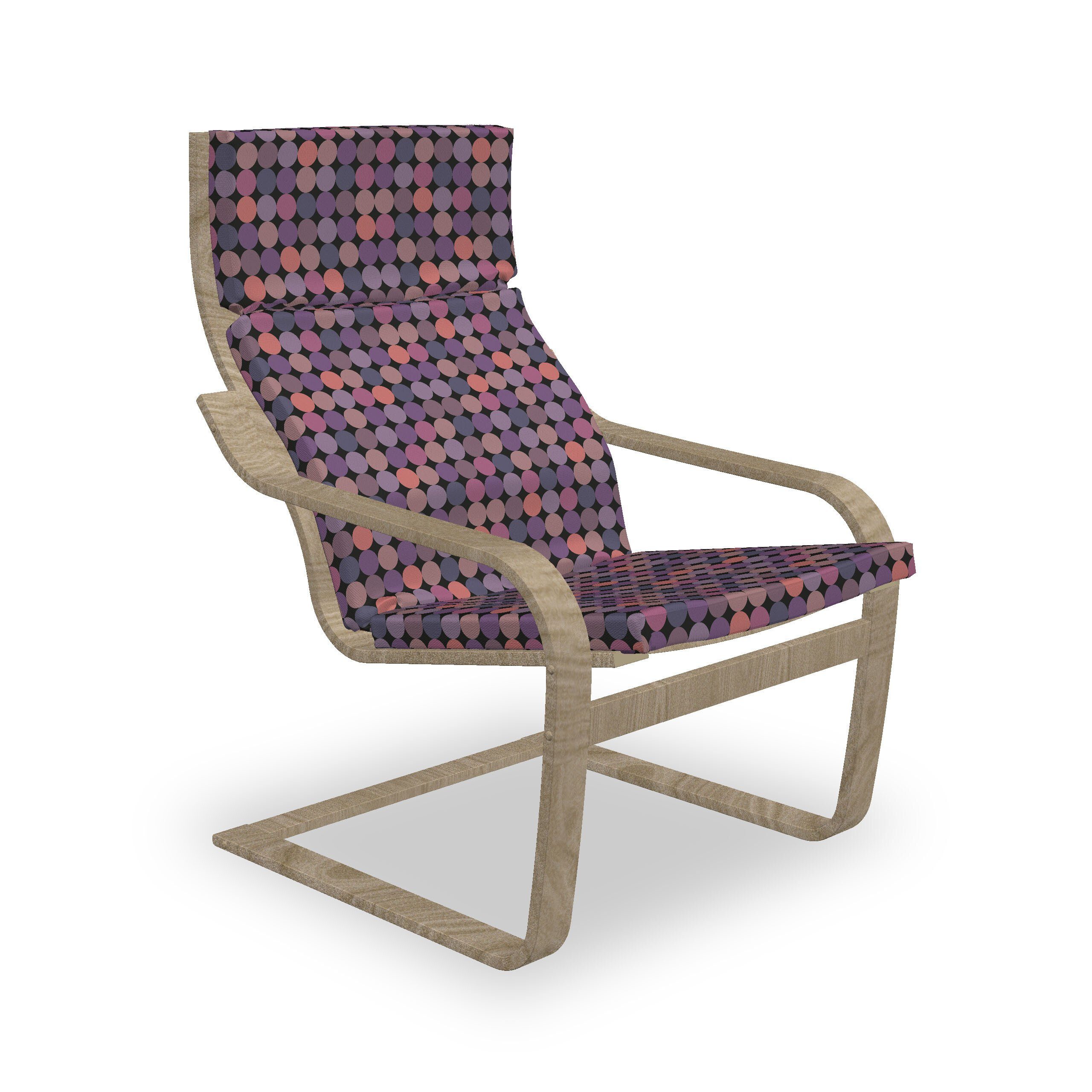 Abakuhaus Stuhlkissen Sitzkissen mit Stuhlkissen mit Hakenschlaufe und Reißverschluss, Abstrakt Farbige Tupfen-Muster