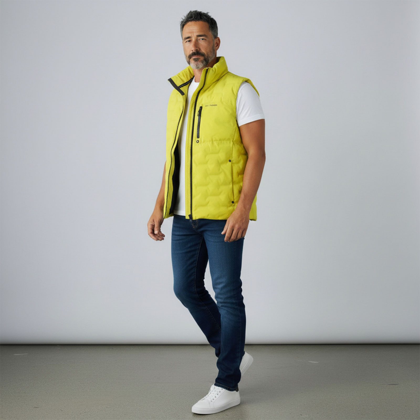 Dry Fashion Steppweste Nordstrand Herren Weste Nordstrand mit Stehkragen in sportiver Passform