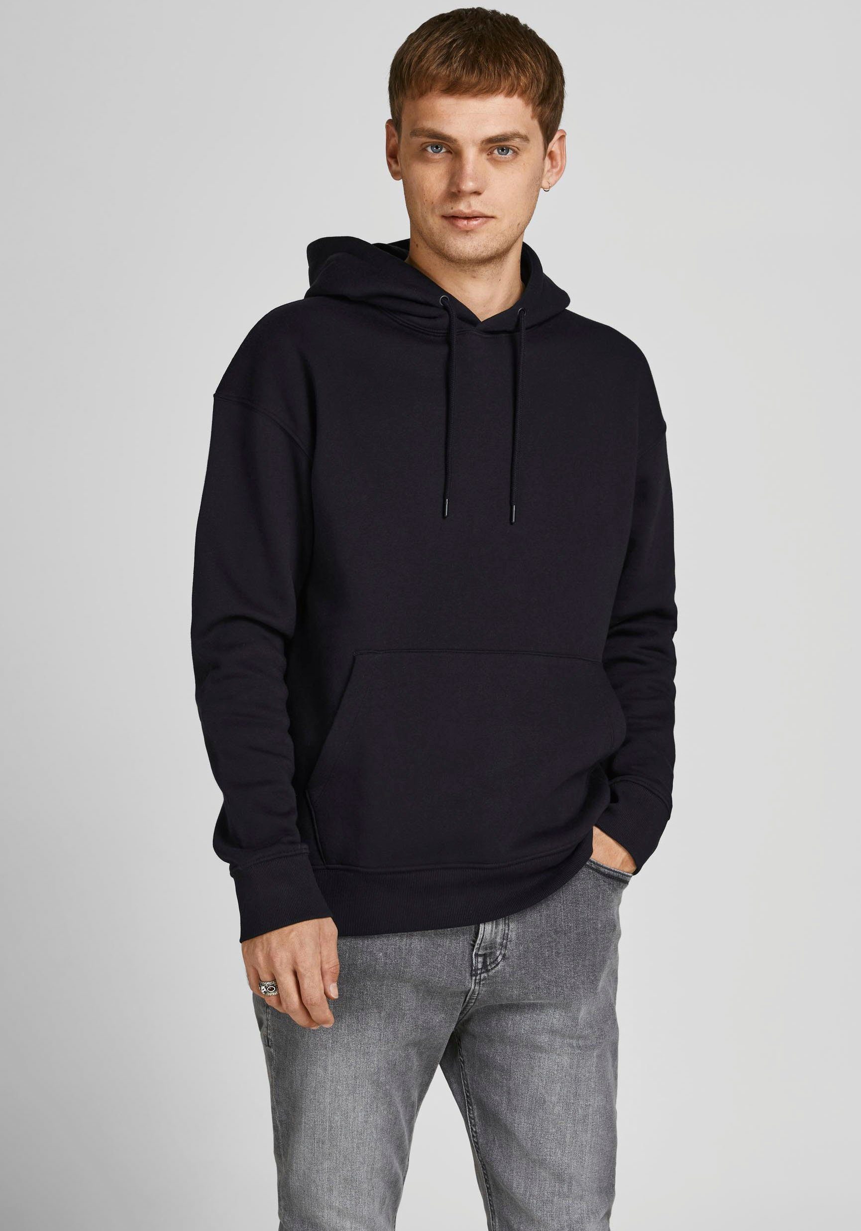 BASIC Jones STAR & SWEAT Kapuzensweatshirt HOOD Jack schwarz