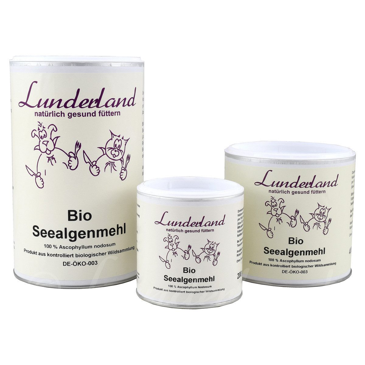 Lunderland Bio-Seealgenmehl 800 g für Hunde, Nahrungsergänzungsmittel für: Hund