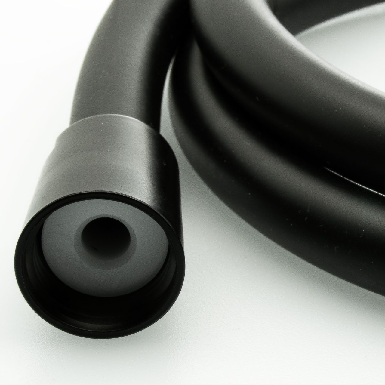 Euroshowers GmbH Brauseschlauch Duschschlauch Schwarz, flexibel – 150 cm Länge mit Drehanschluss