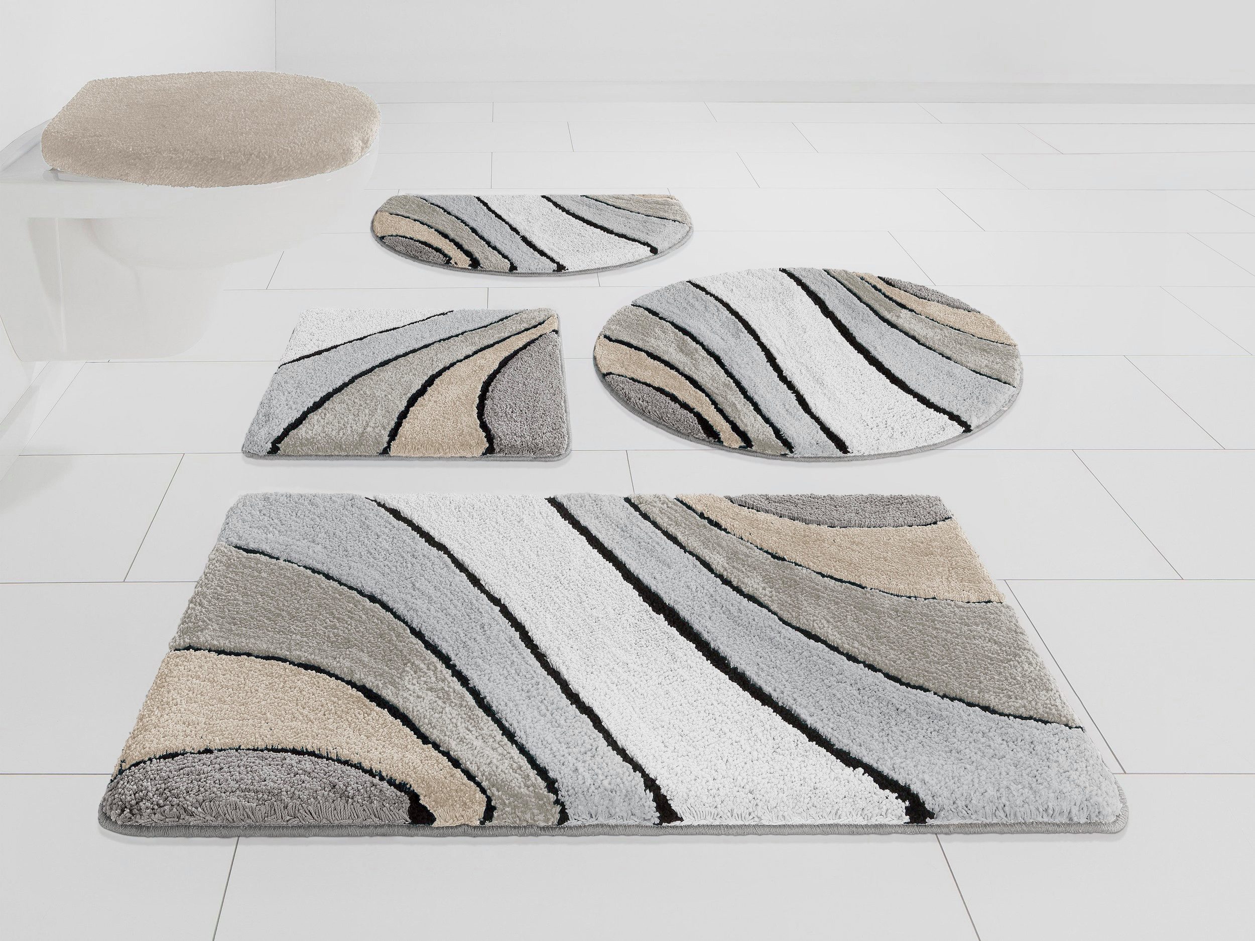 my home Badematte Josie, Badvorleger, Badezimmer Teppich, Höhe 20 mm, rutsc günstig online kaufen