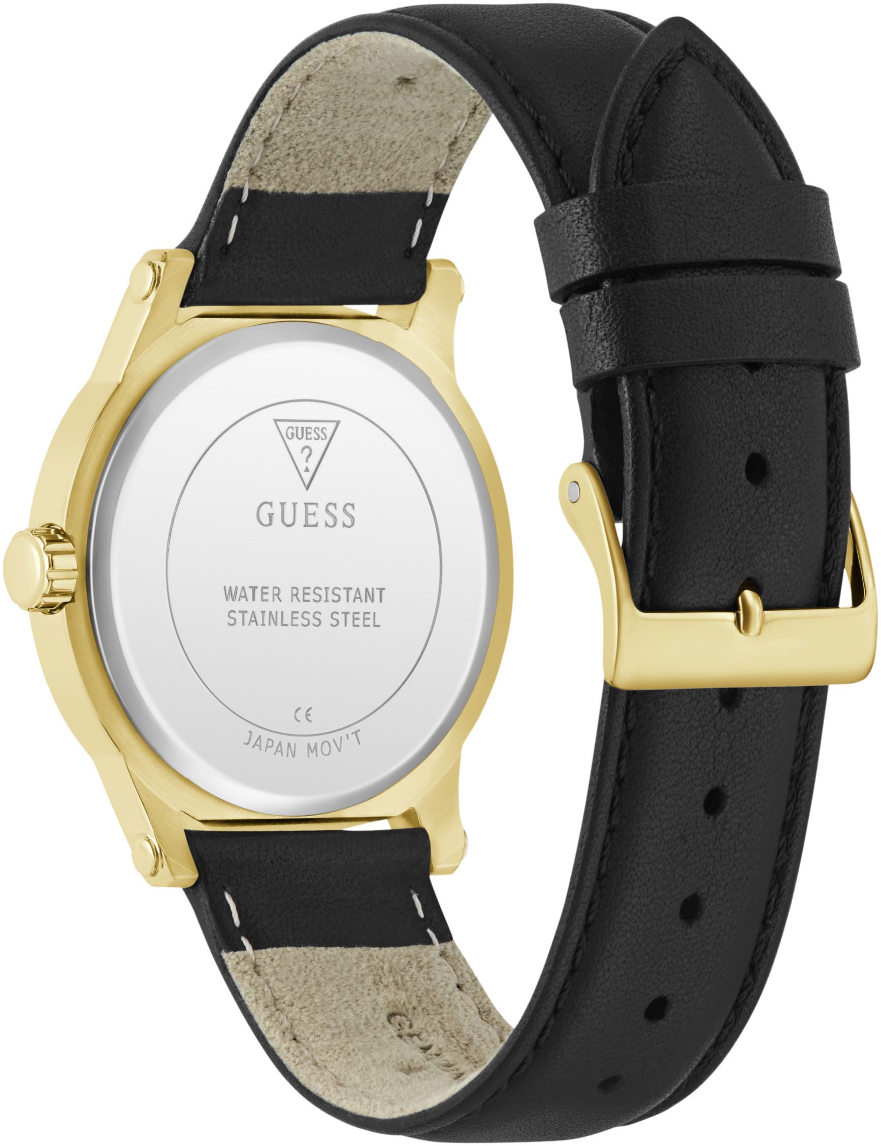 Guess Quarzuhr ANNETTE GW0860L6, Armbanduhr, Damenuhr, Lederarmband, analog