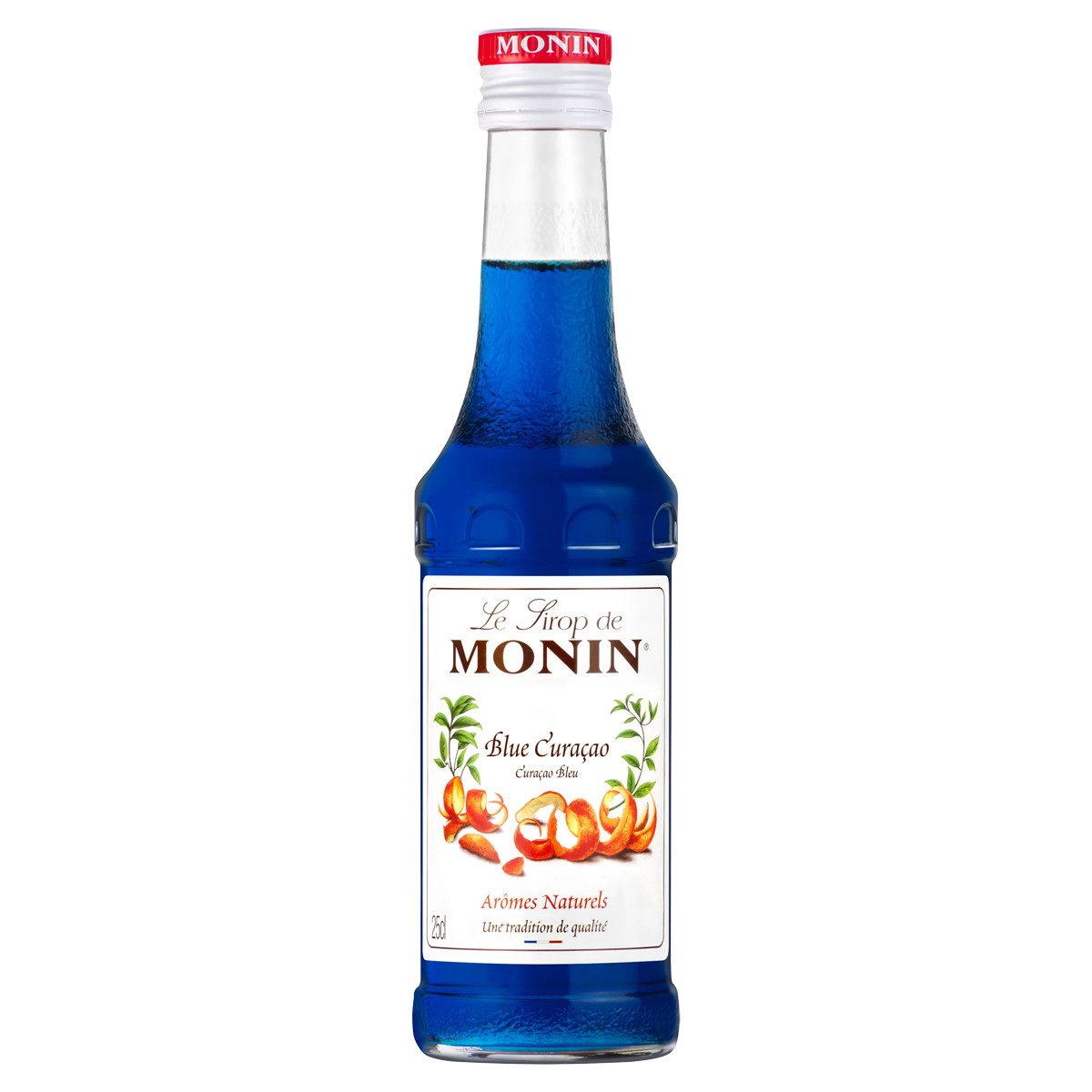 MONIN Getränke-Sirup, Monin Blue Curacao Sirup ohne alkohol ideal für Cocktails 250ml
