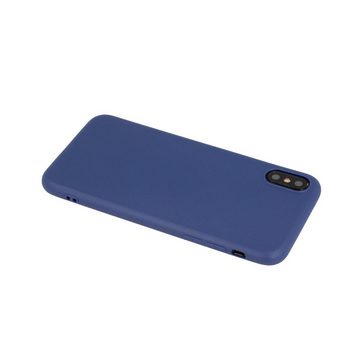 CoverKingz Handyhülle Hülle für Apple iPhone X/Xs Handyhülle Silikon Tasche Case Cover Blau