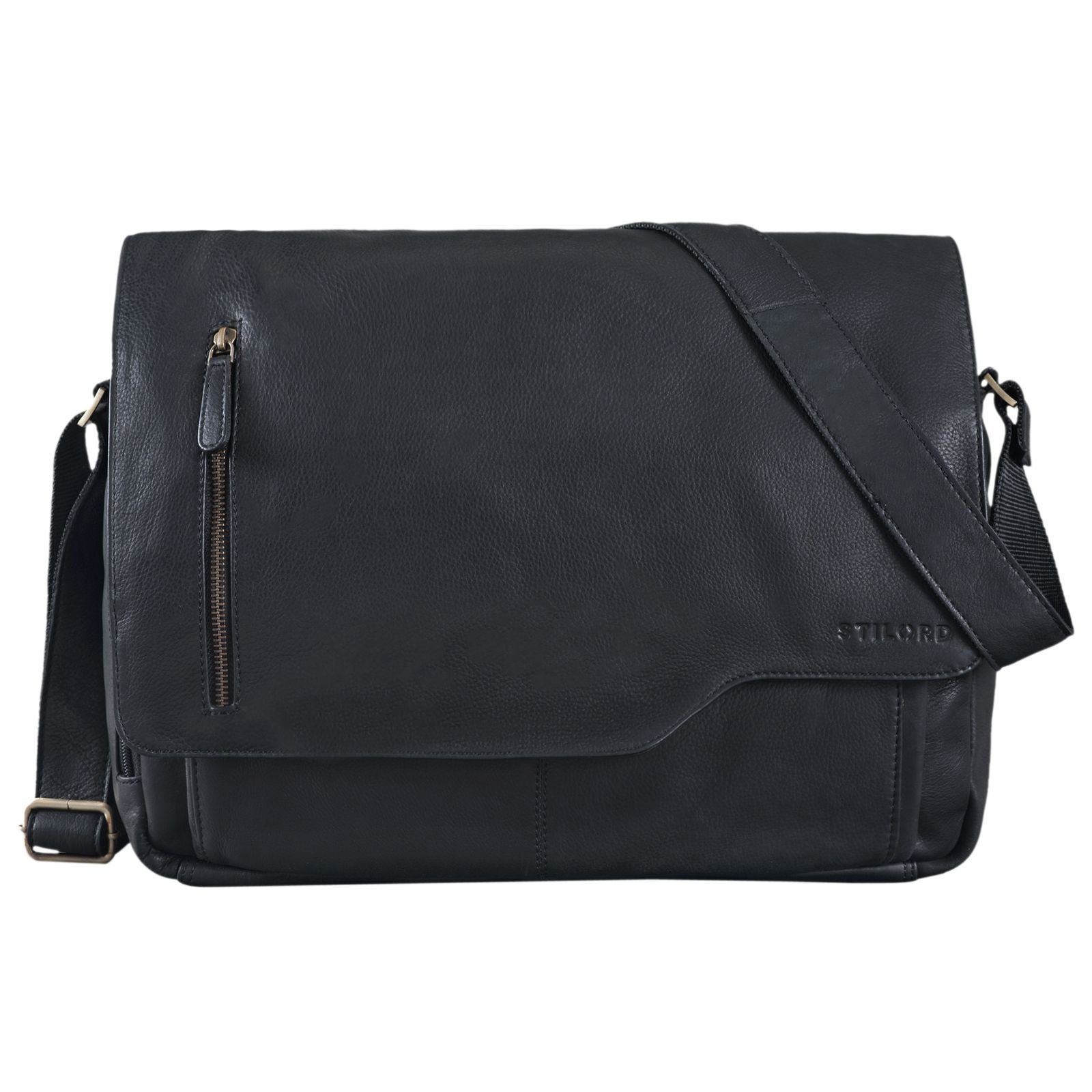 STILORD Laptoptasche "Marlon" Ledertasche Herren Business