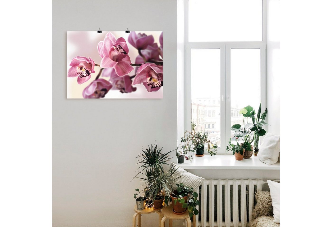 Artland Wandbild »Rosa Orchidee«, Blumenbilder (1 Stück), in vielen Größen & Produktarten - Alubild / Outdoorbild für den Außenbereich, Leinwandbild, Poster, Wandaufkleber / Wandtattoo auch für Badezimmer geeignet-kaufen