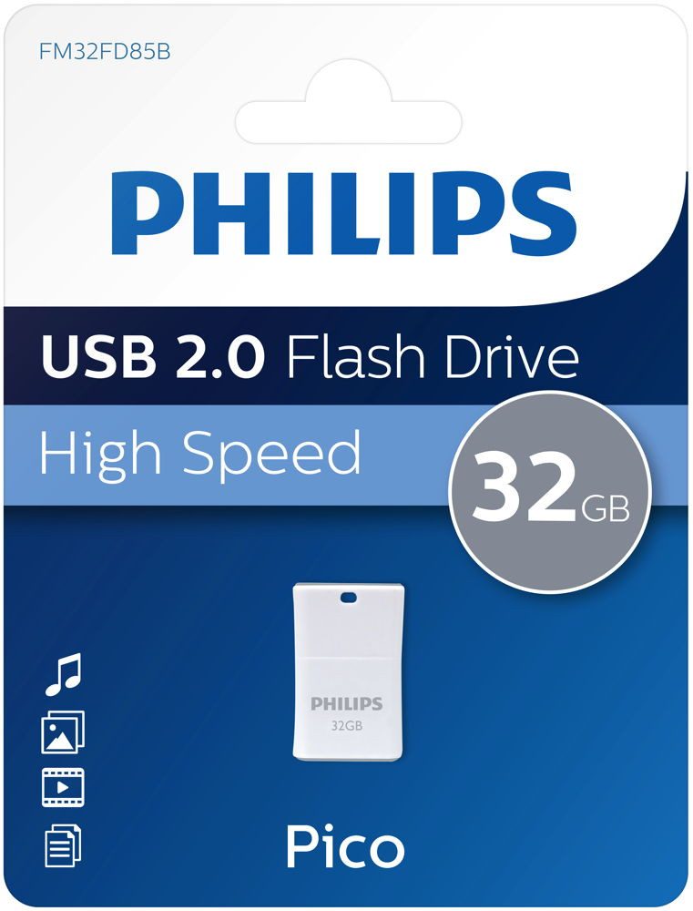 Philips Philips USB Stick 32GB Speicherstick Pico Mini weiß USB-Stick