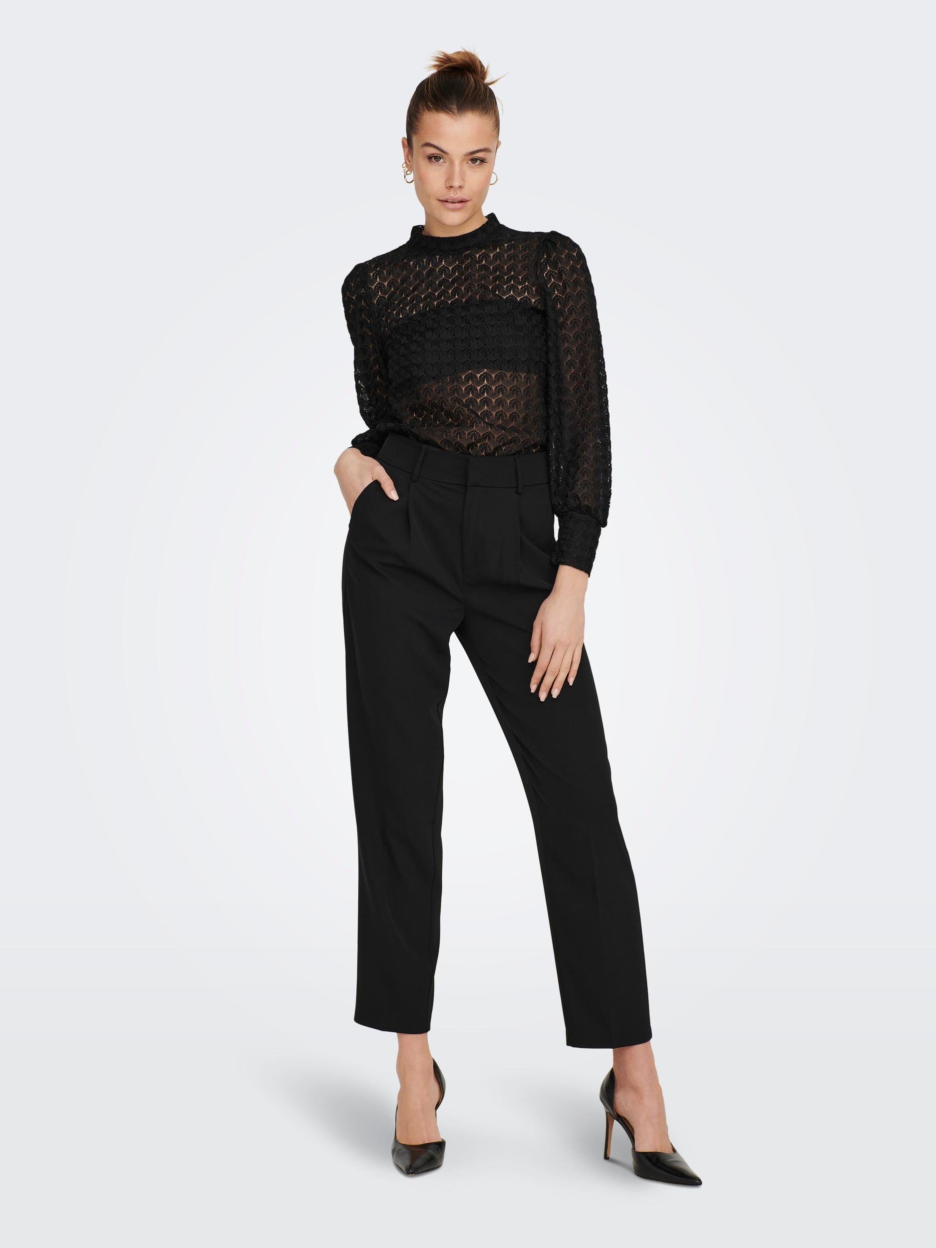 JDY Spitzenshirt JDYAVERY L/S LACE TOP JRS NOOS