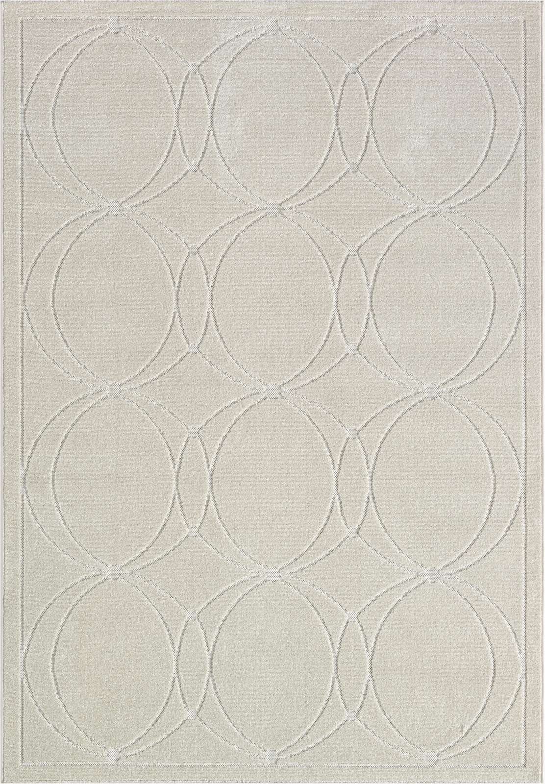 TaraCarpet Teppich Indoor & Outdoor Teppich Capri modernes Kreise Design, r günstig online kaufen