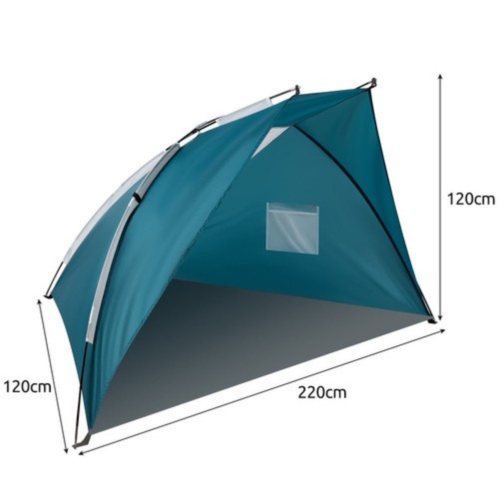 Trizand Faltzelt Strandzelt Zelt 220x120x120 cm, Personen: 2 (Spar-Set, 1 tlg., praktisch stabil), schützt vor Sonneneinstrahlung
