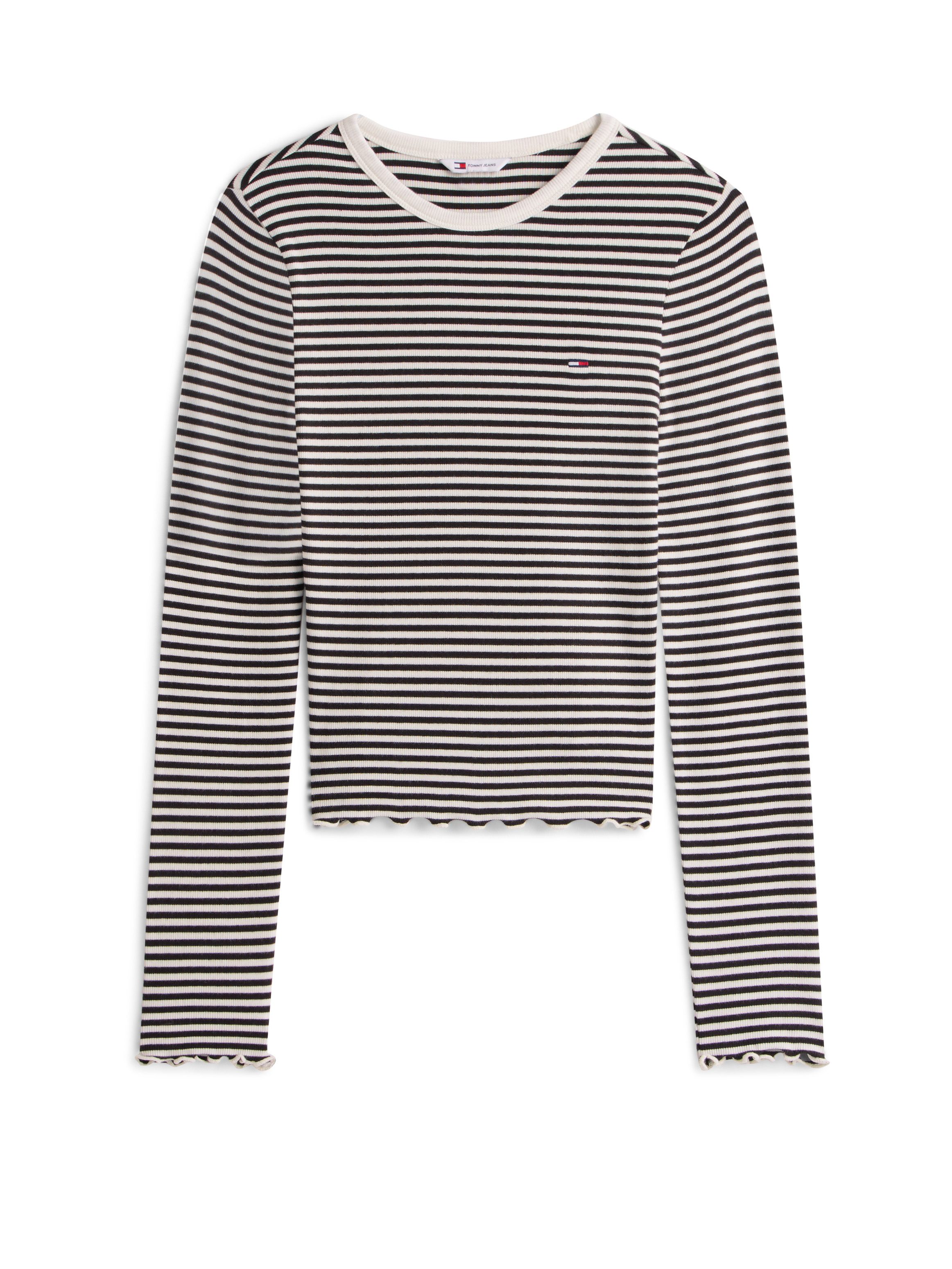 Langarmshirt TJW SLIM SH LETTUCE EDGE RIB LS