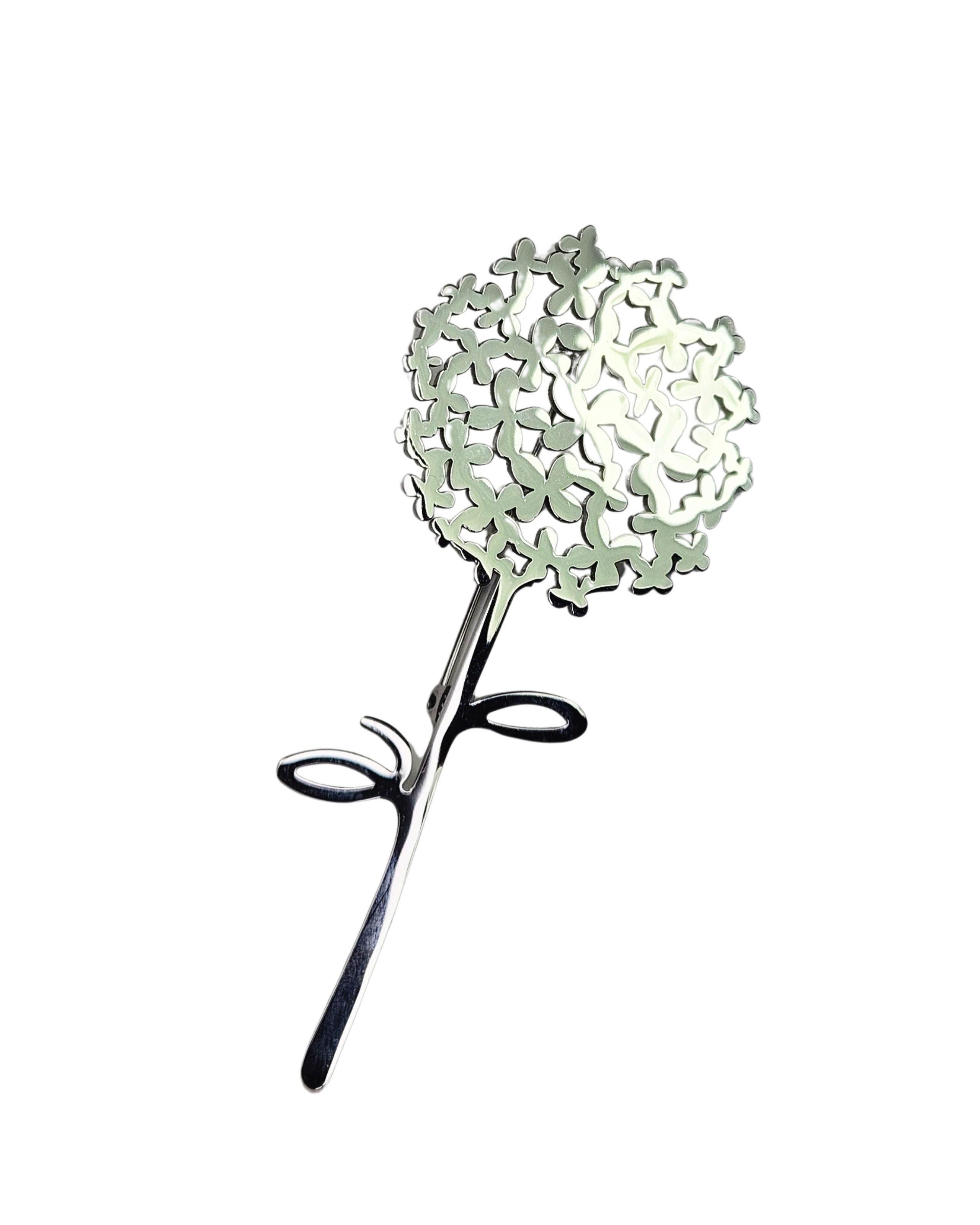 MayTree Brosche "Blütenglanz" aus Edelstahl (Stück, 1-tlg), Edelstahlbrosche