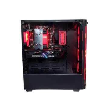 PC Store NCA Gaming PC Mirror Intel 10 Kerner NVIDIA SSD HDD Windows 11 Gaming-PC (Intel Xeon XEON E5 2680v2, 16GB RAM 240GB SSD ohne HDD GB RAM, Luftkühlung, RGB Lüfter mit Controller, 700W Netzteil, WLAN 5 AC, Bluetooth)