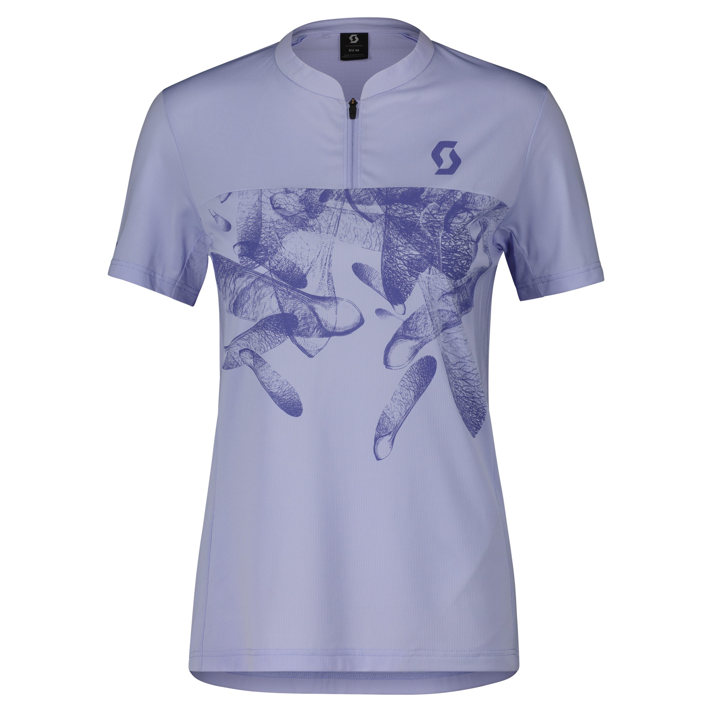 Scott Radtrikot SCO Shirt W's Trail Flow Zip SS MOON BLUE/DREAM BLUE