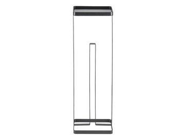 Yamazaki Toiletten-Ersatzrollenhalter "Tower" Toilettenpapierständer 16x52cm mit praktischer Ablage, Ablagefläche für Handy, Uhr, Schlüssel, freistehend, Metallgestell