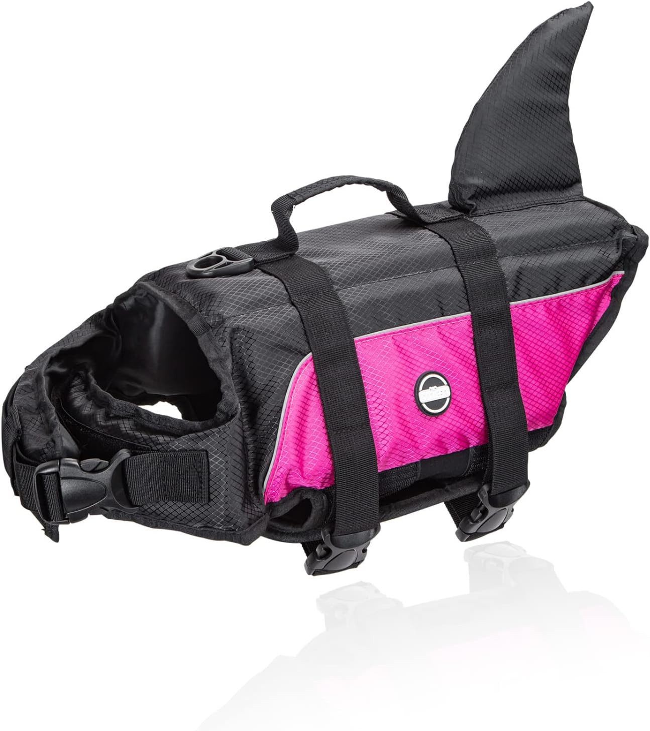Hundeweste nobleza - Hunde Schwimmweste mit Haiflosse - Schwimmhilfe für Hunde