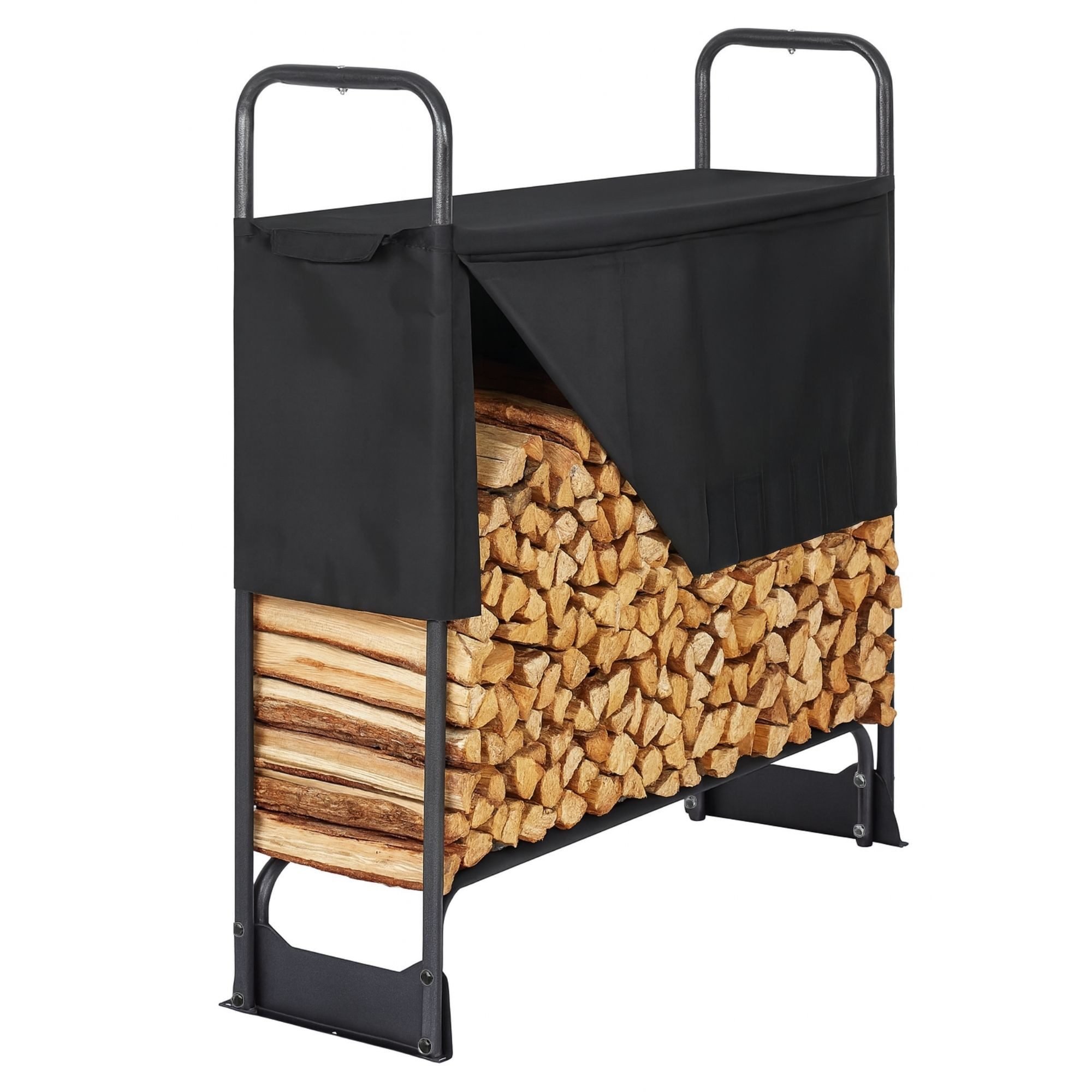 osoltus Kaminholzregal osoltus Kaminholzregal Brennholzregal 132 x 117 cm mit Abdeckung